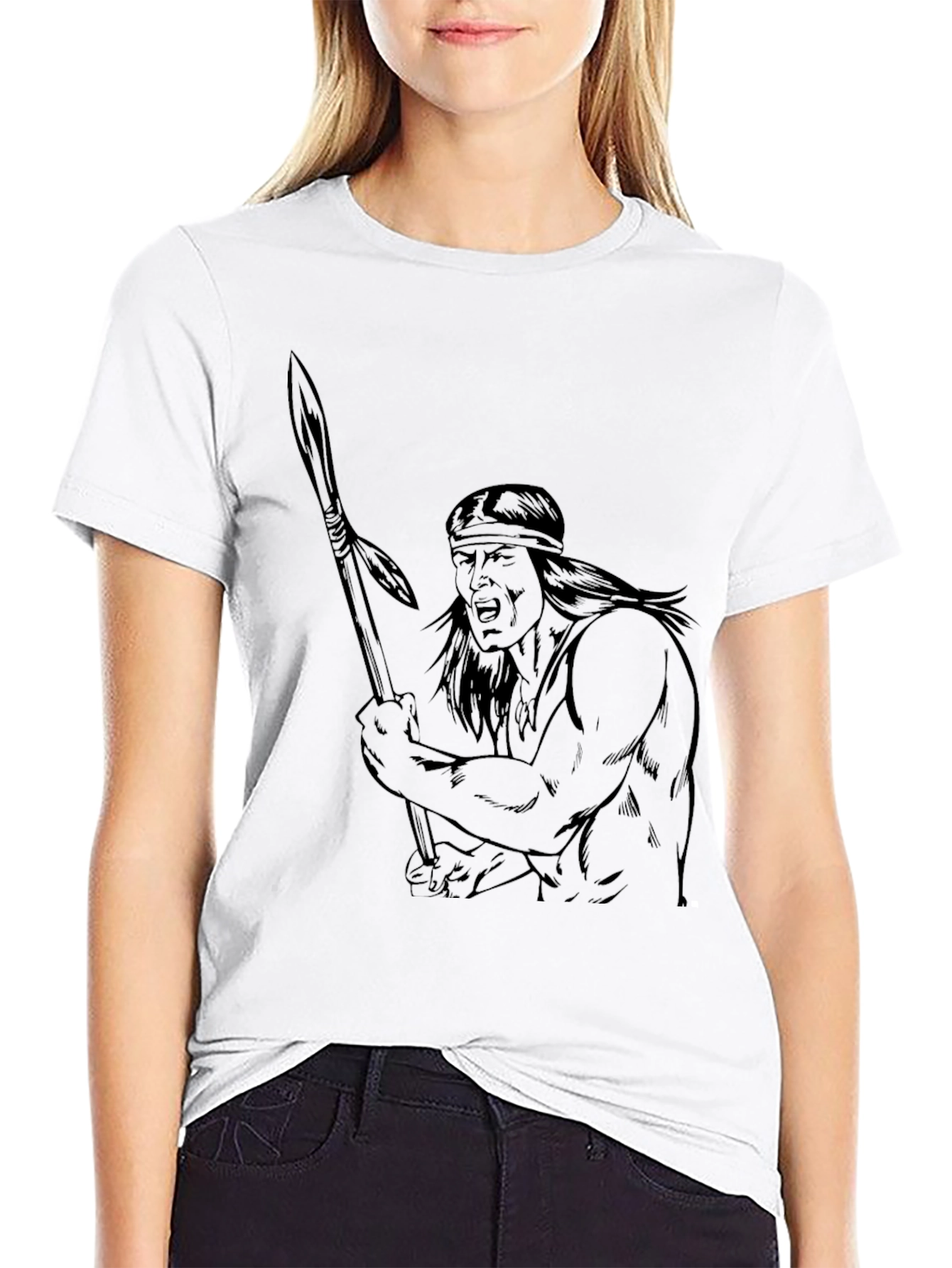 Warrior Graphic Black T-Shirt