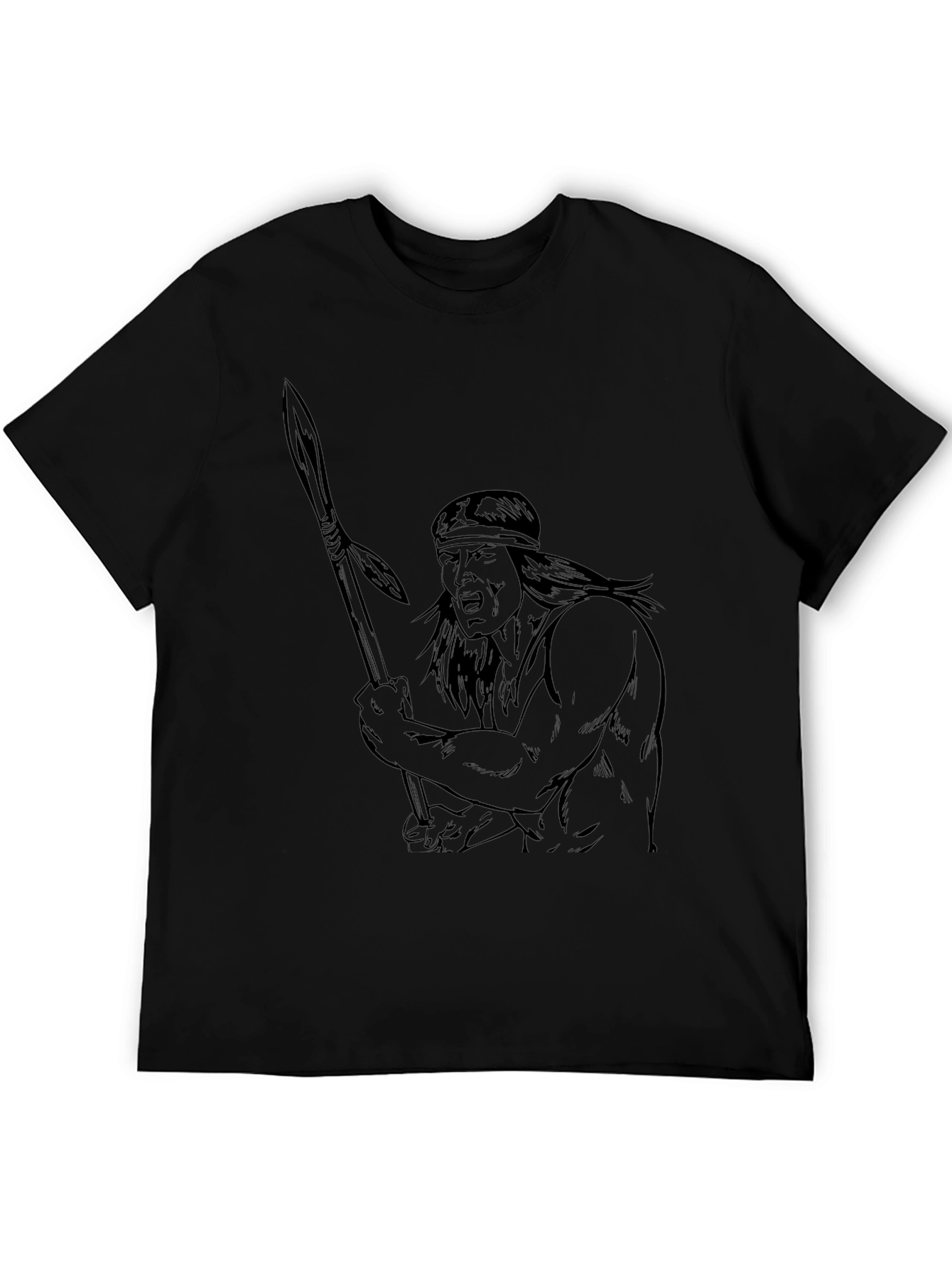 Warrior Graphic Black T-Shirt