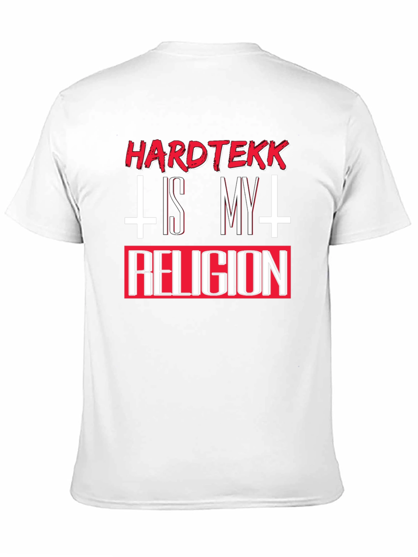 Hardtekk is My Religion Black Graphic T-Shirt