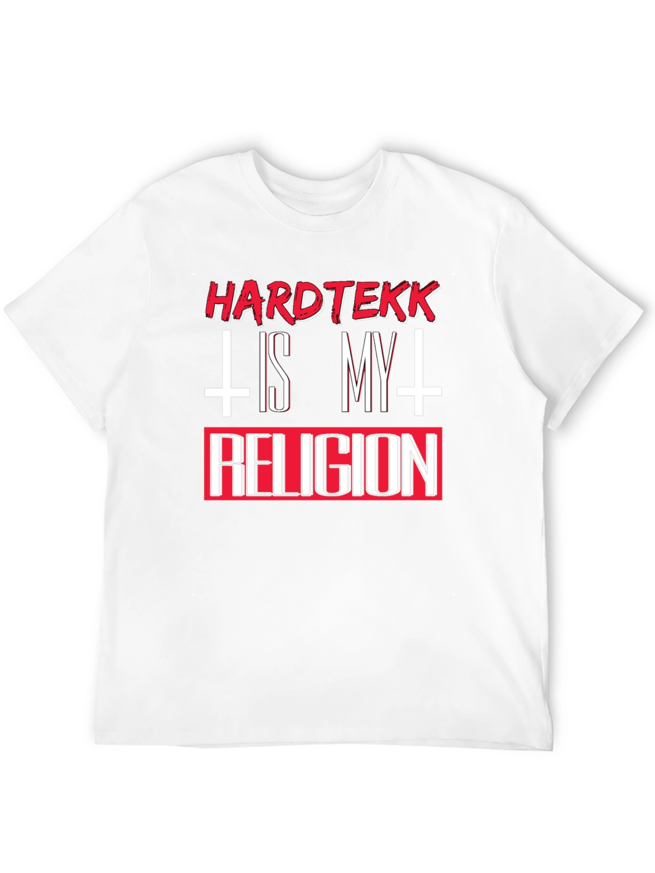 Hardtekk is My Religion Black Graphic T-Shirt