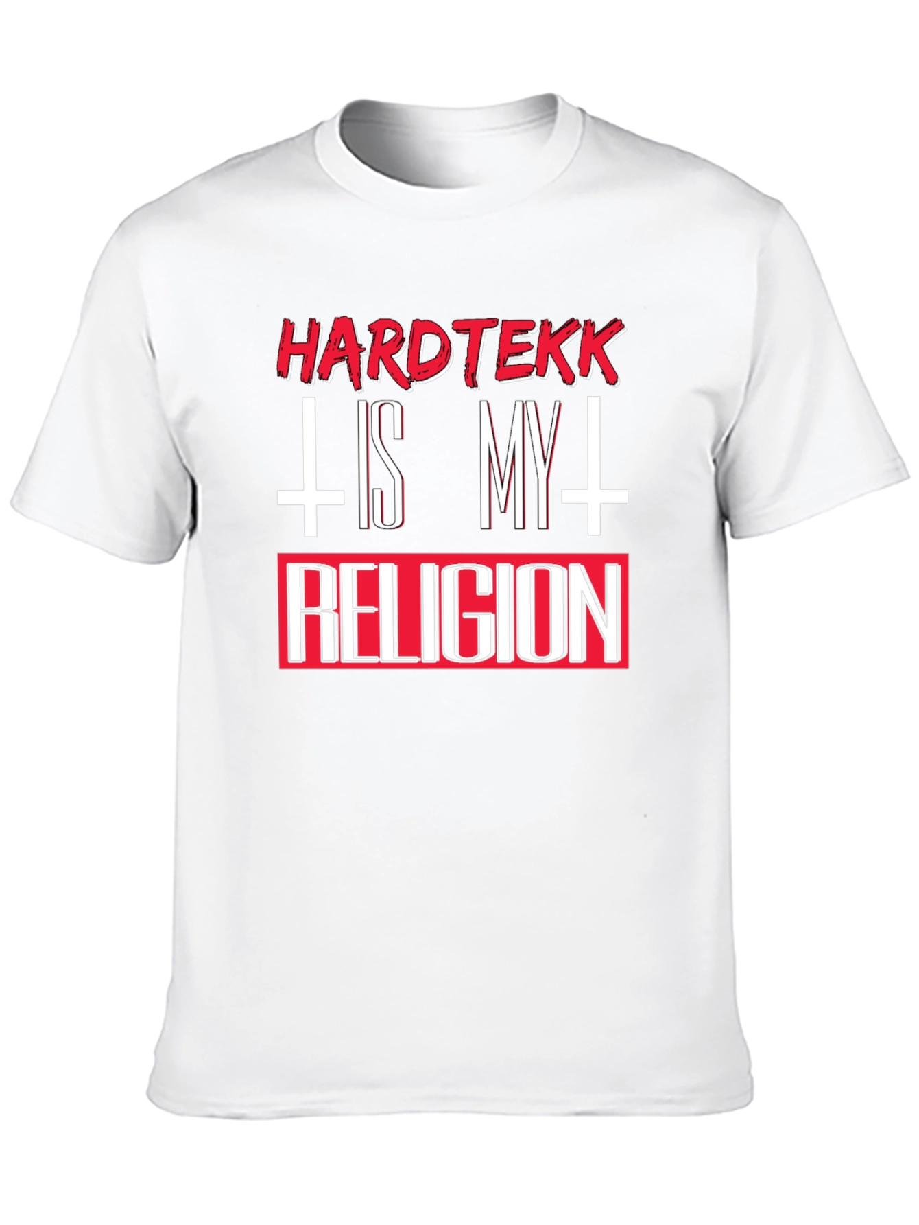 Hardtekk is My Religion Black Graphic T-Shirt