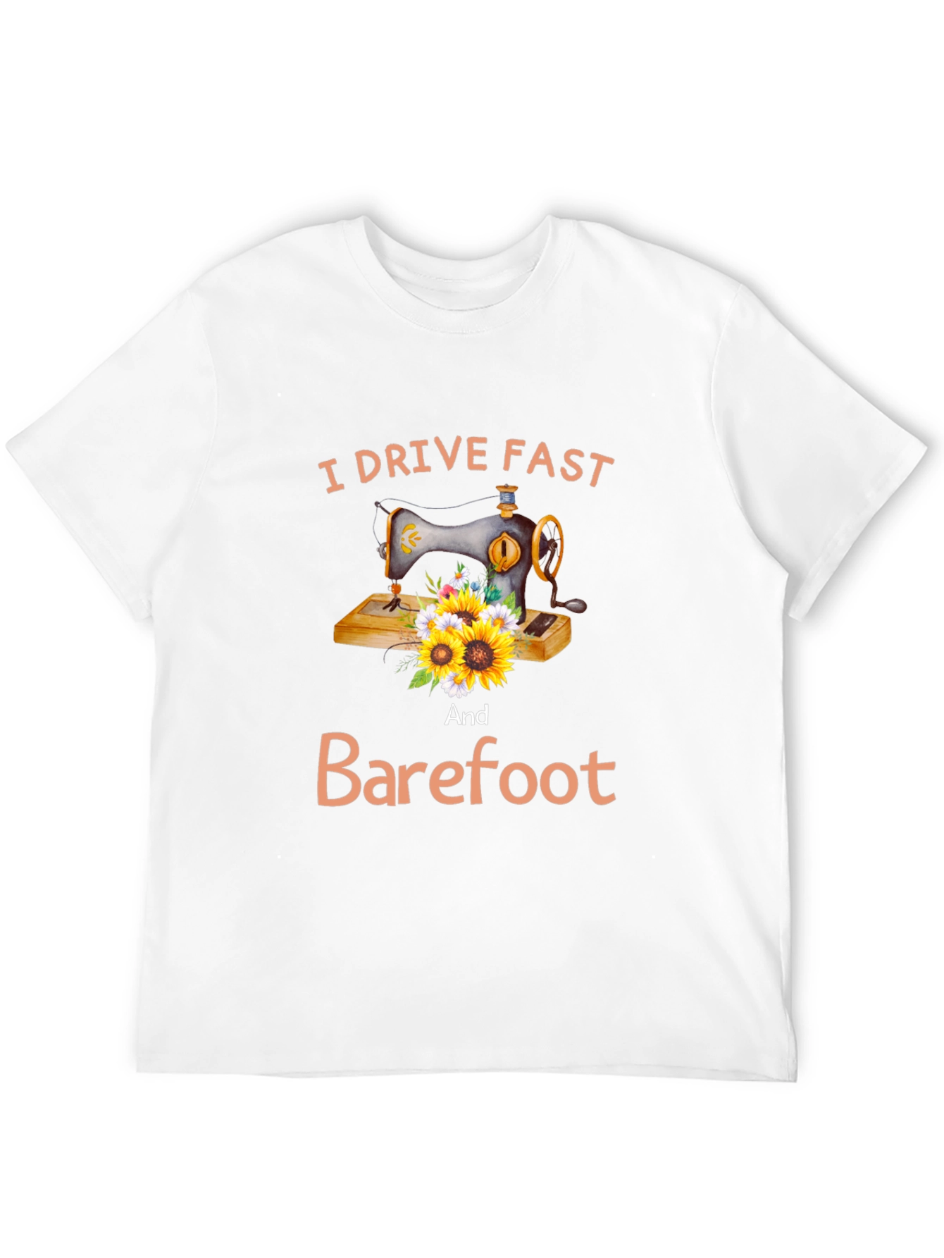 I Drive Fast and Barefoot Graphic Tee