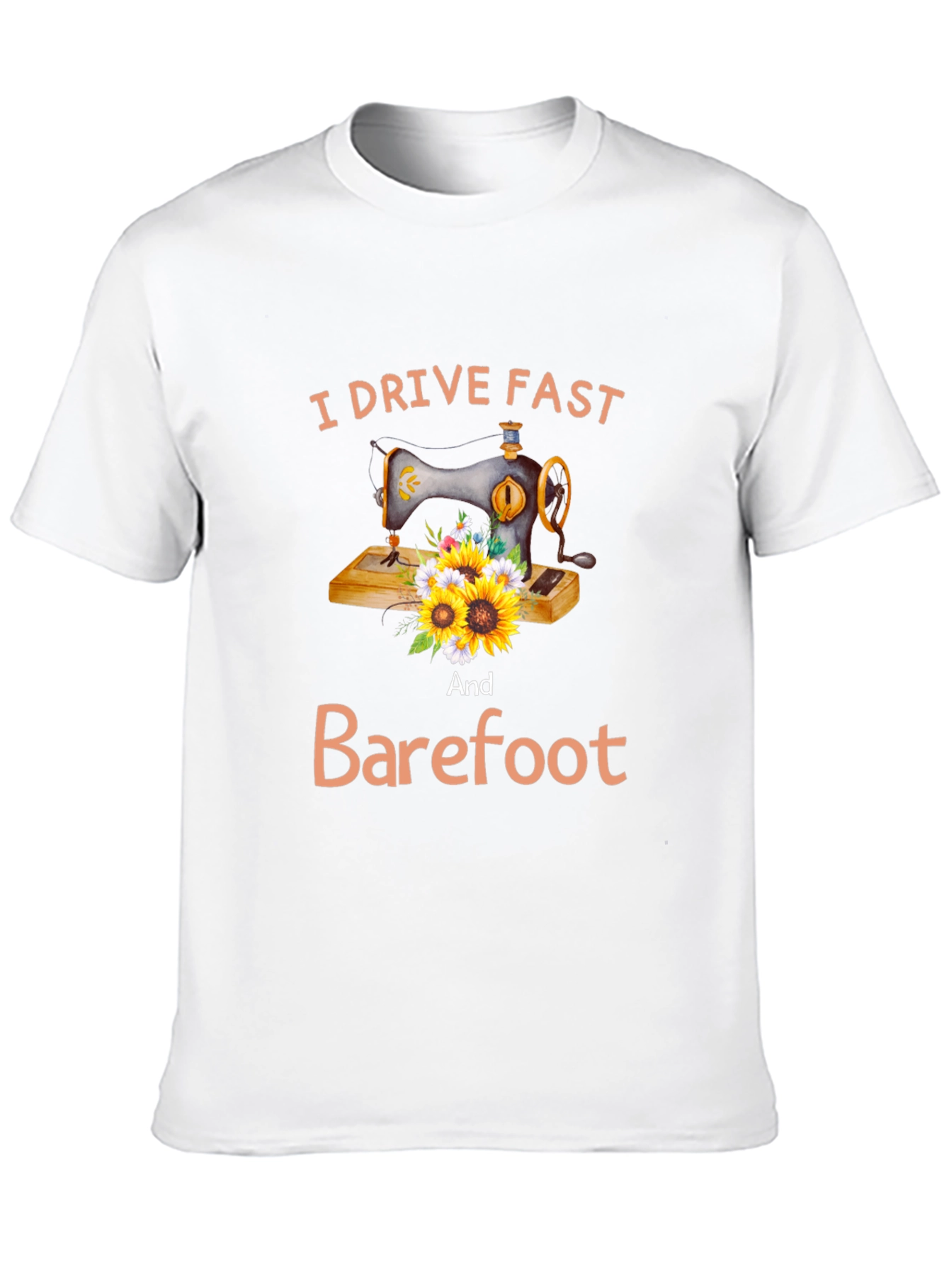 I Drive Fast and Barefoot Graphic Tee
