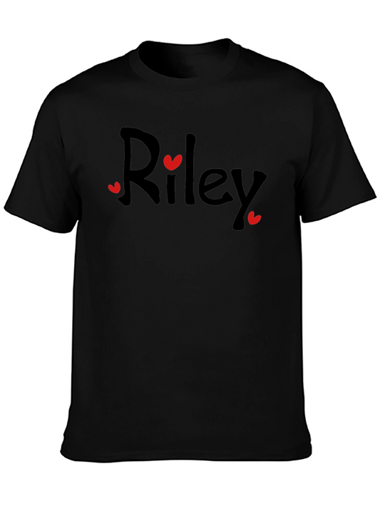 Riley Heart Tee - Cute & Casual Black T-Shirt