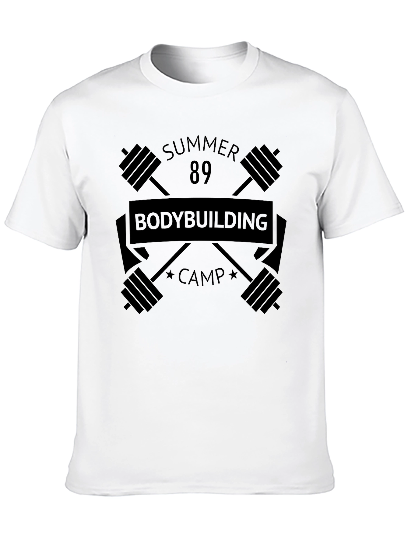 Summer 89 Bodybuilding Camp Black T-Shirt