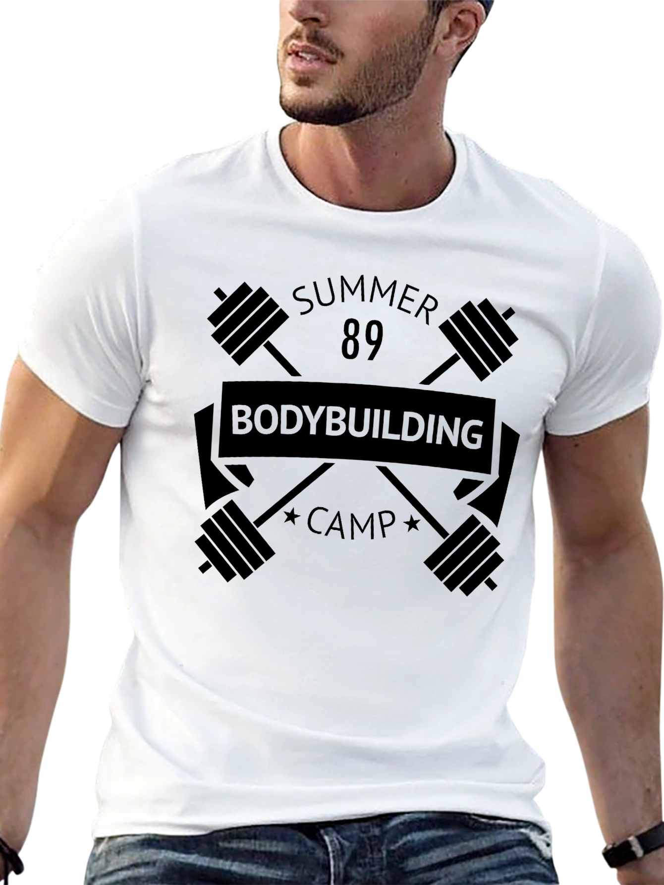 Summer 89 Bodybuilding Camp Black T-Shirt