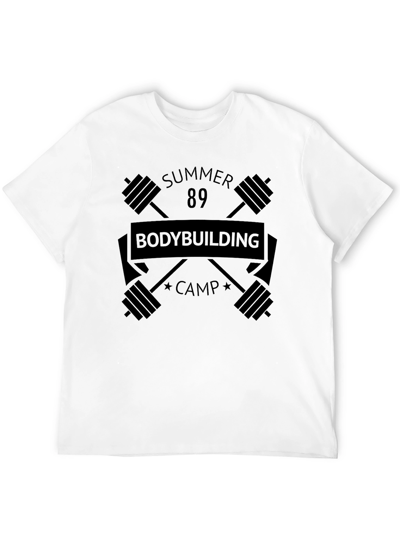 Summer 89 Bodybuilding Camp Black T-Shirt