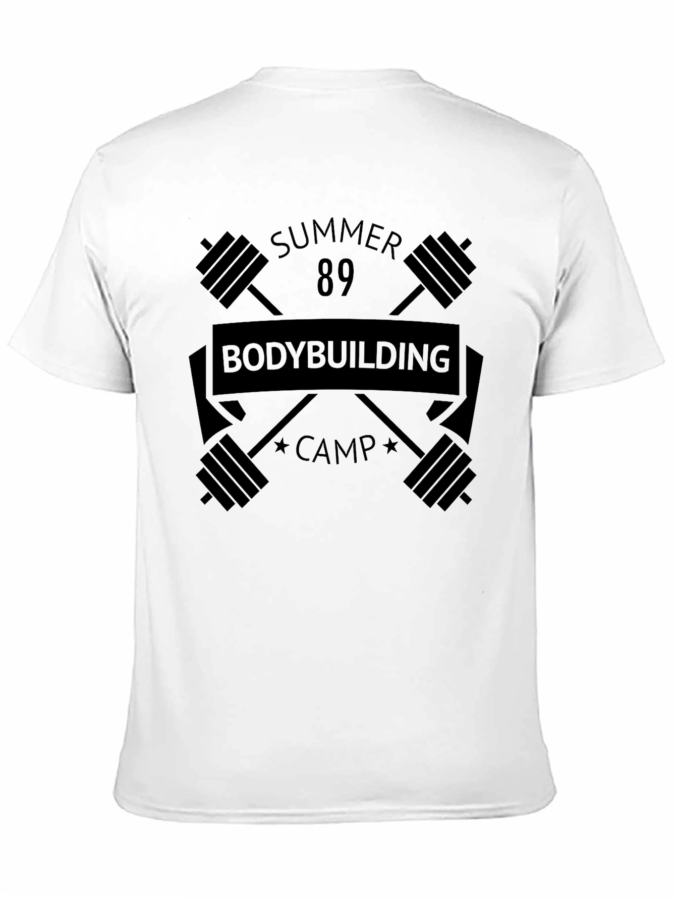 Summer 89 Bodybuilding Camp Black T-Shirt