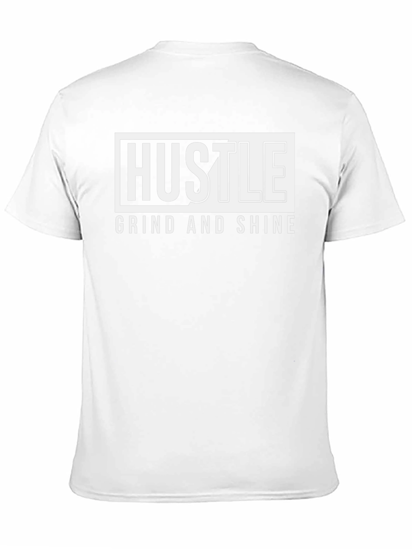 Hustle Grind and Shine Black Graphic Tee