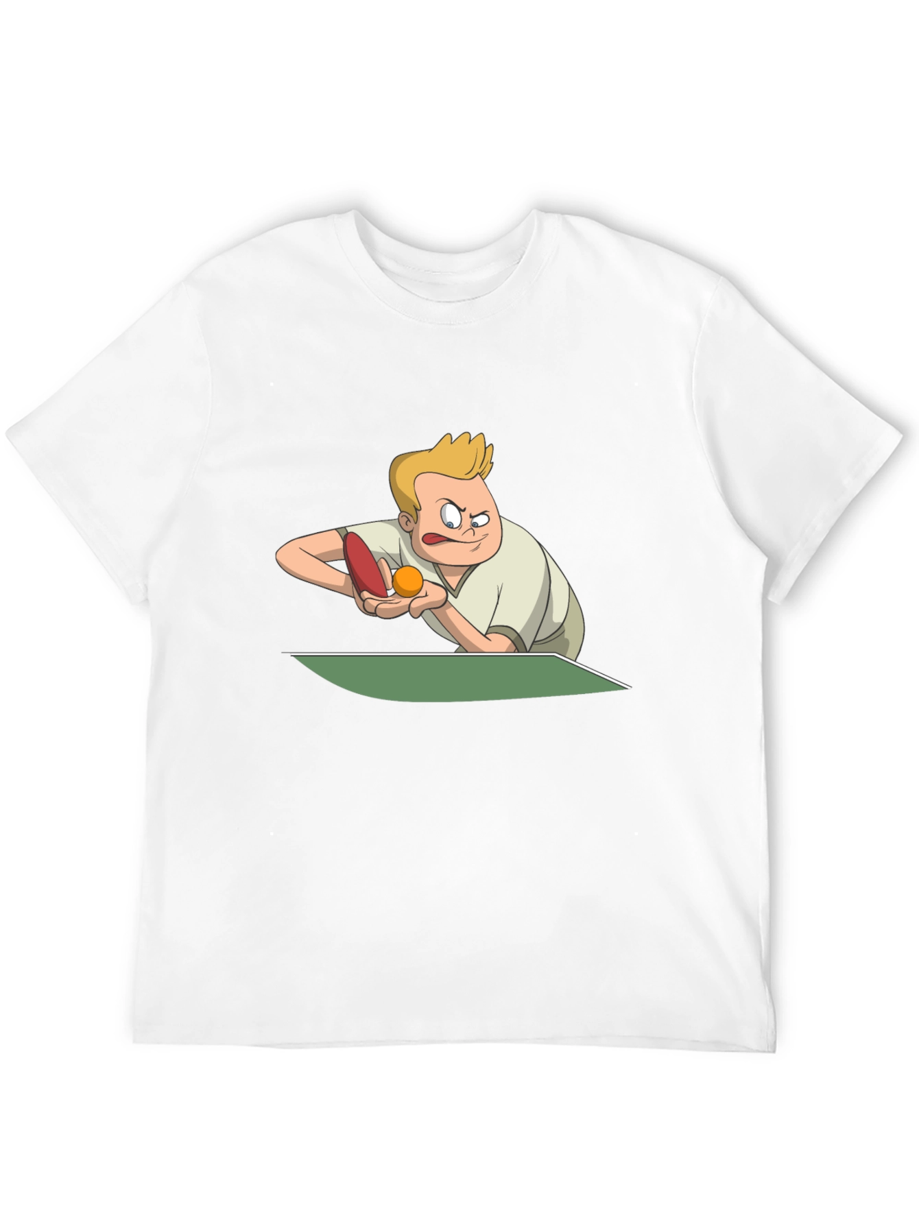 Funny Table Tennis Player Graphic T-Shirt