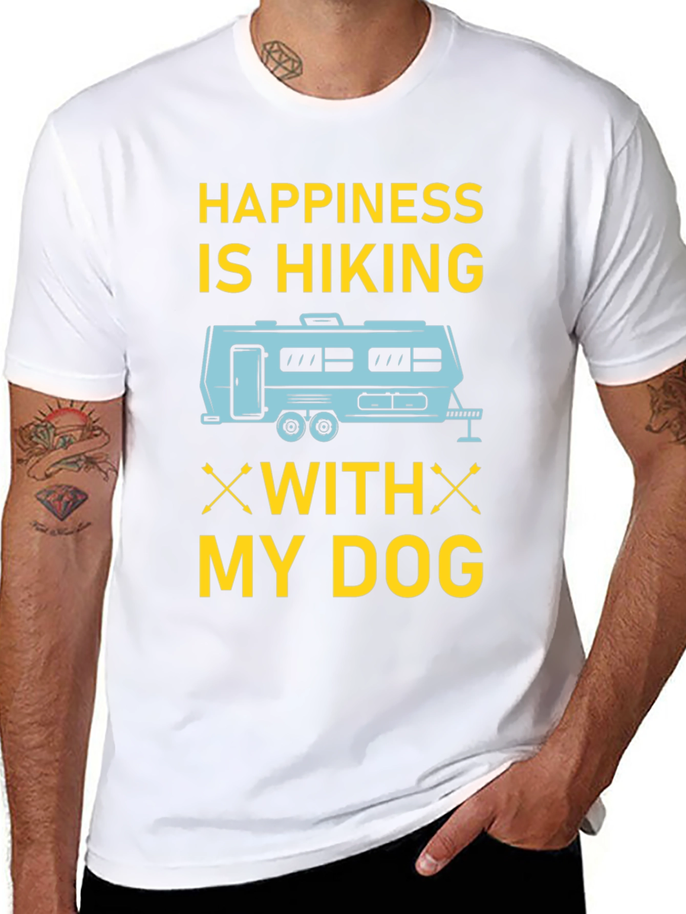 Happiness is Hiking With My Dog T-Shirt