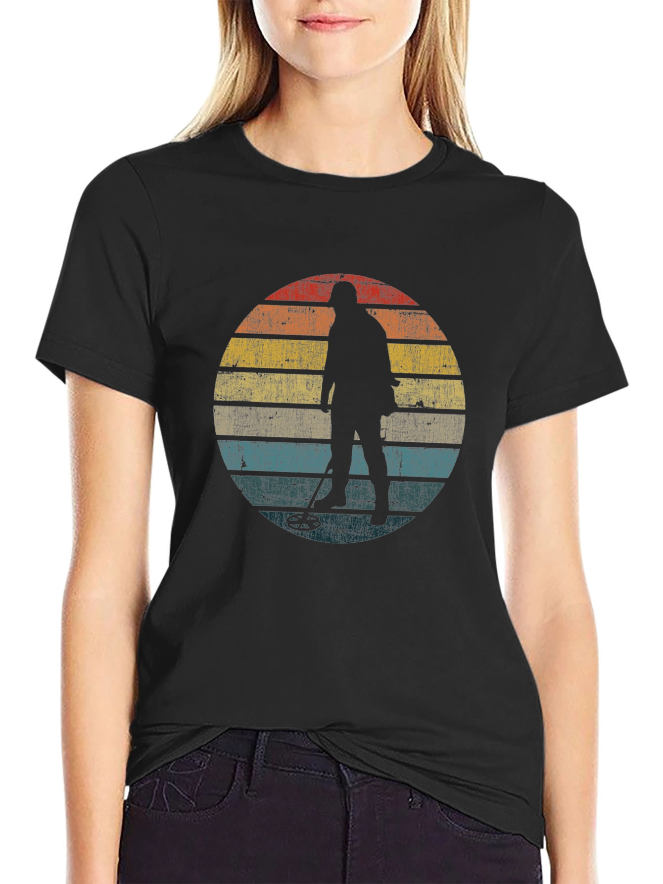 Retro Metal Detector T-Shirt - Treasure Hunting