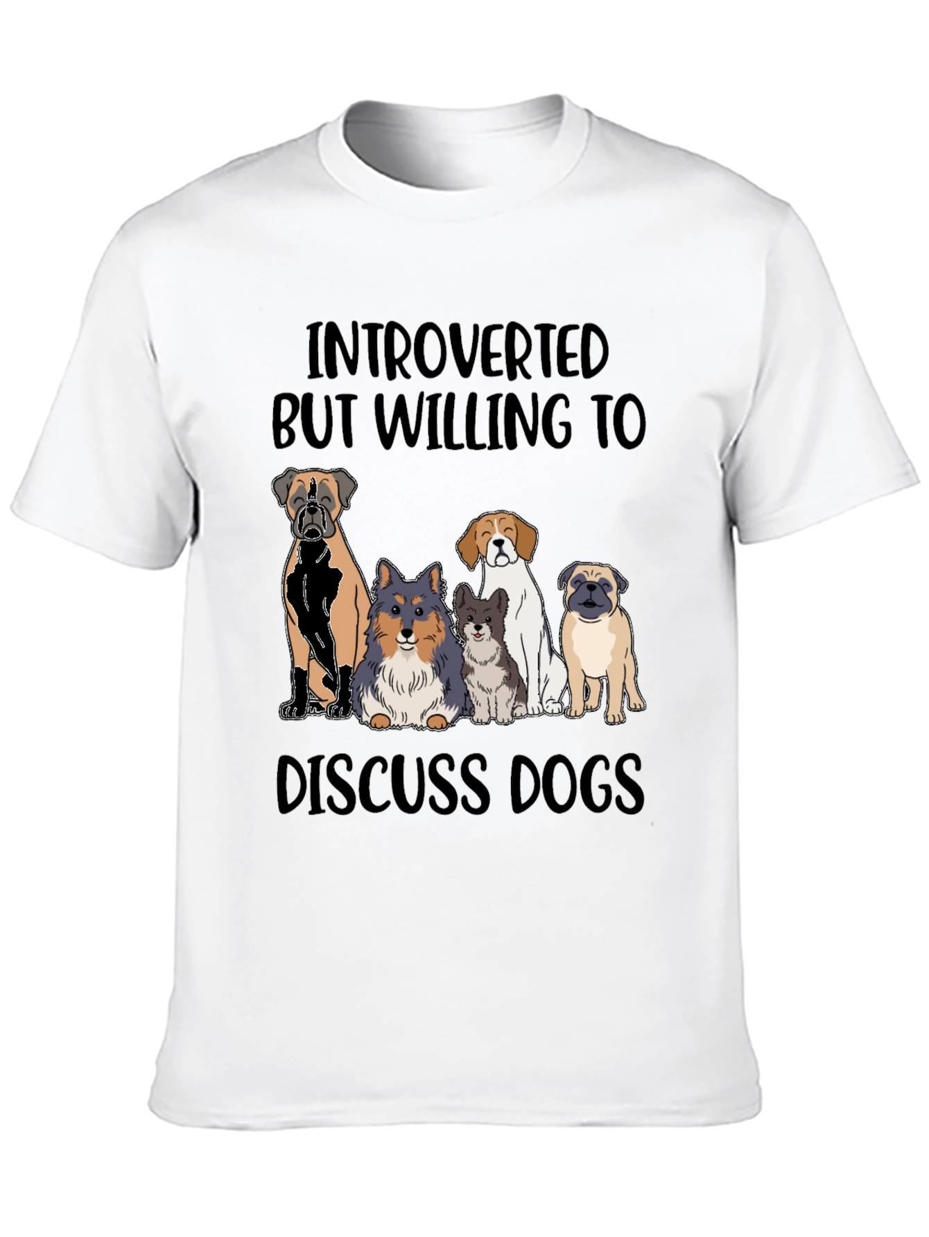 Introverted Dog Lover Tee