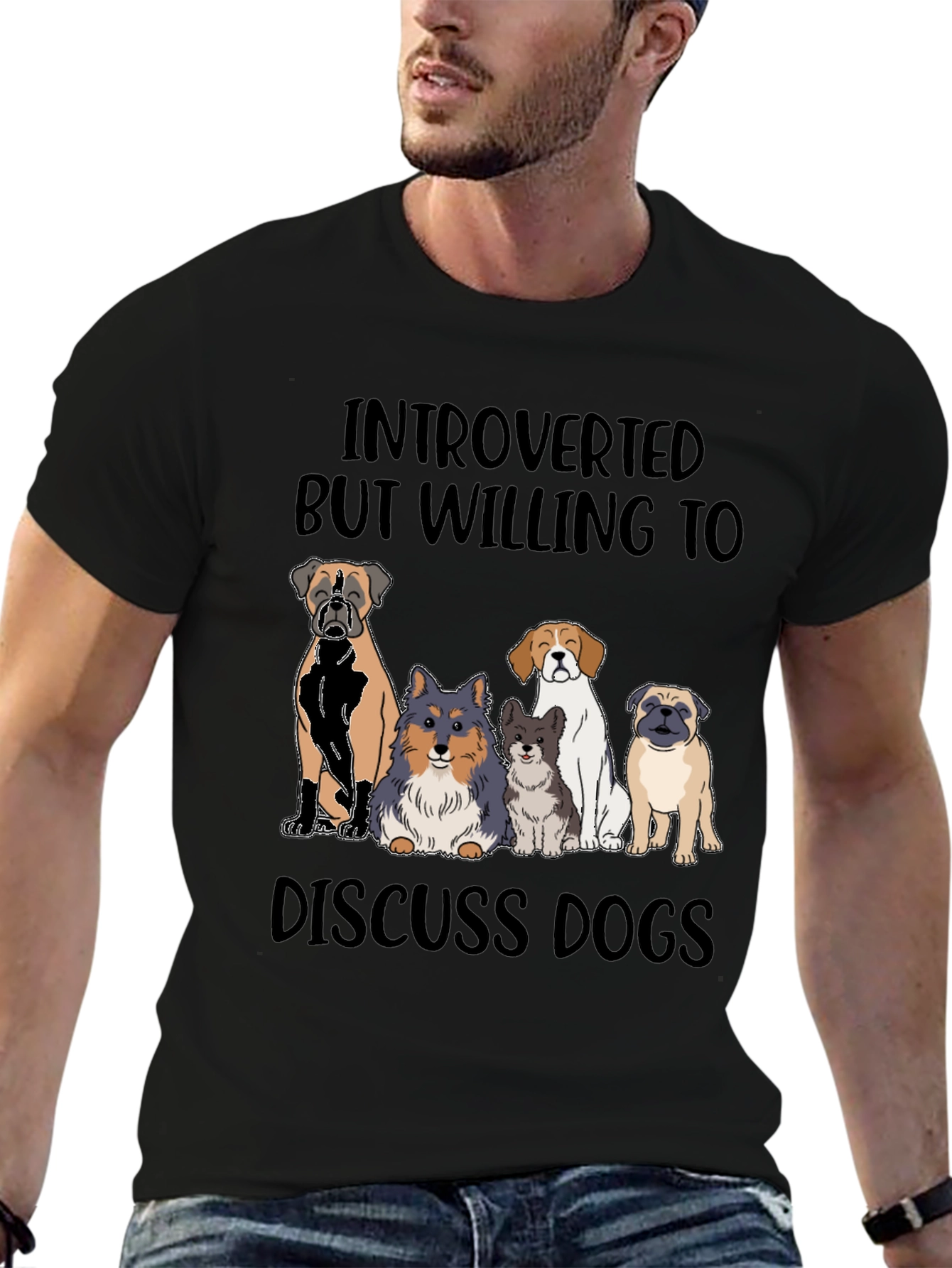 Introverted Dog Lover Tee