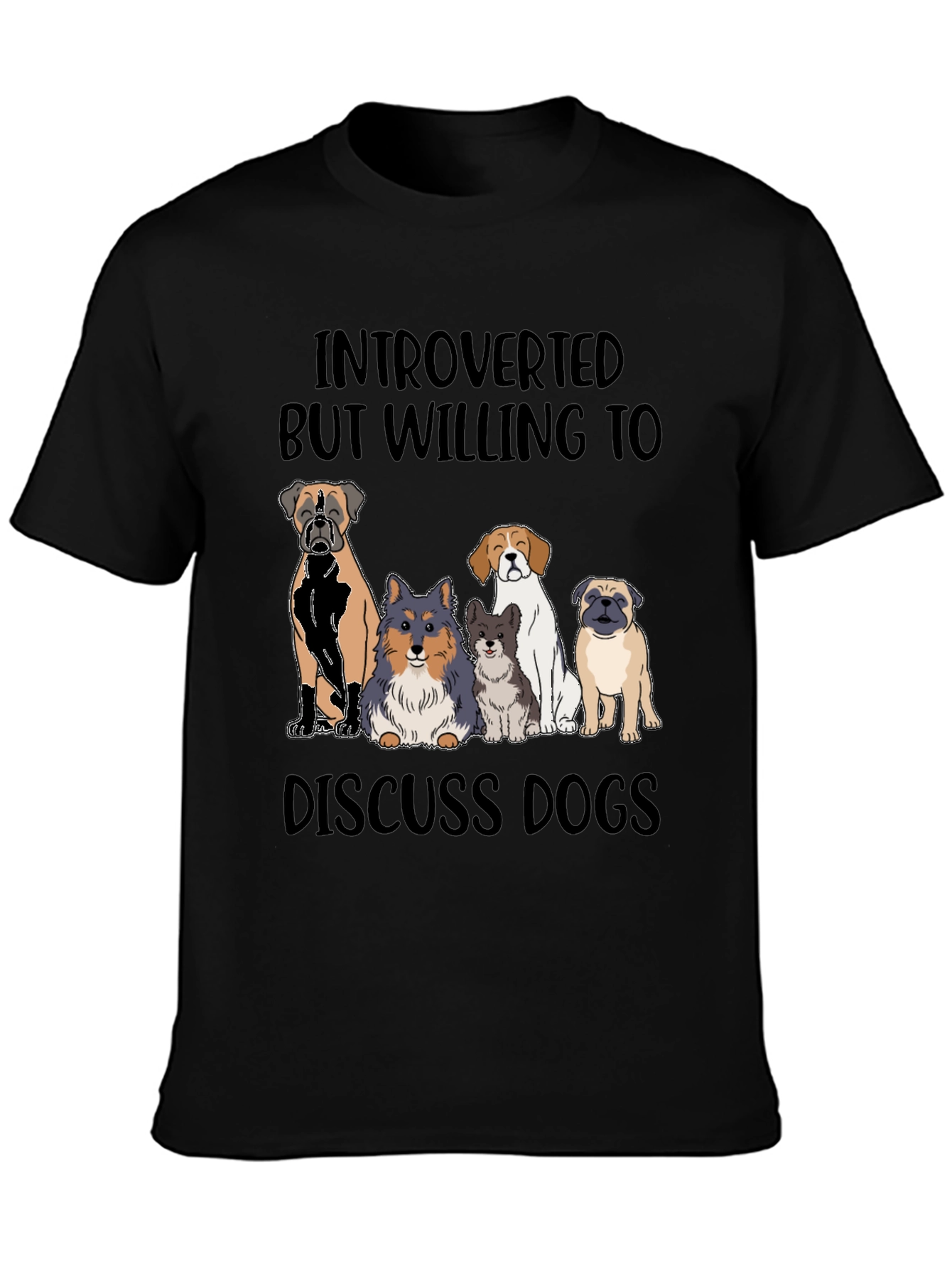 Introverted Dog Lover Tee