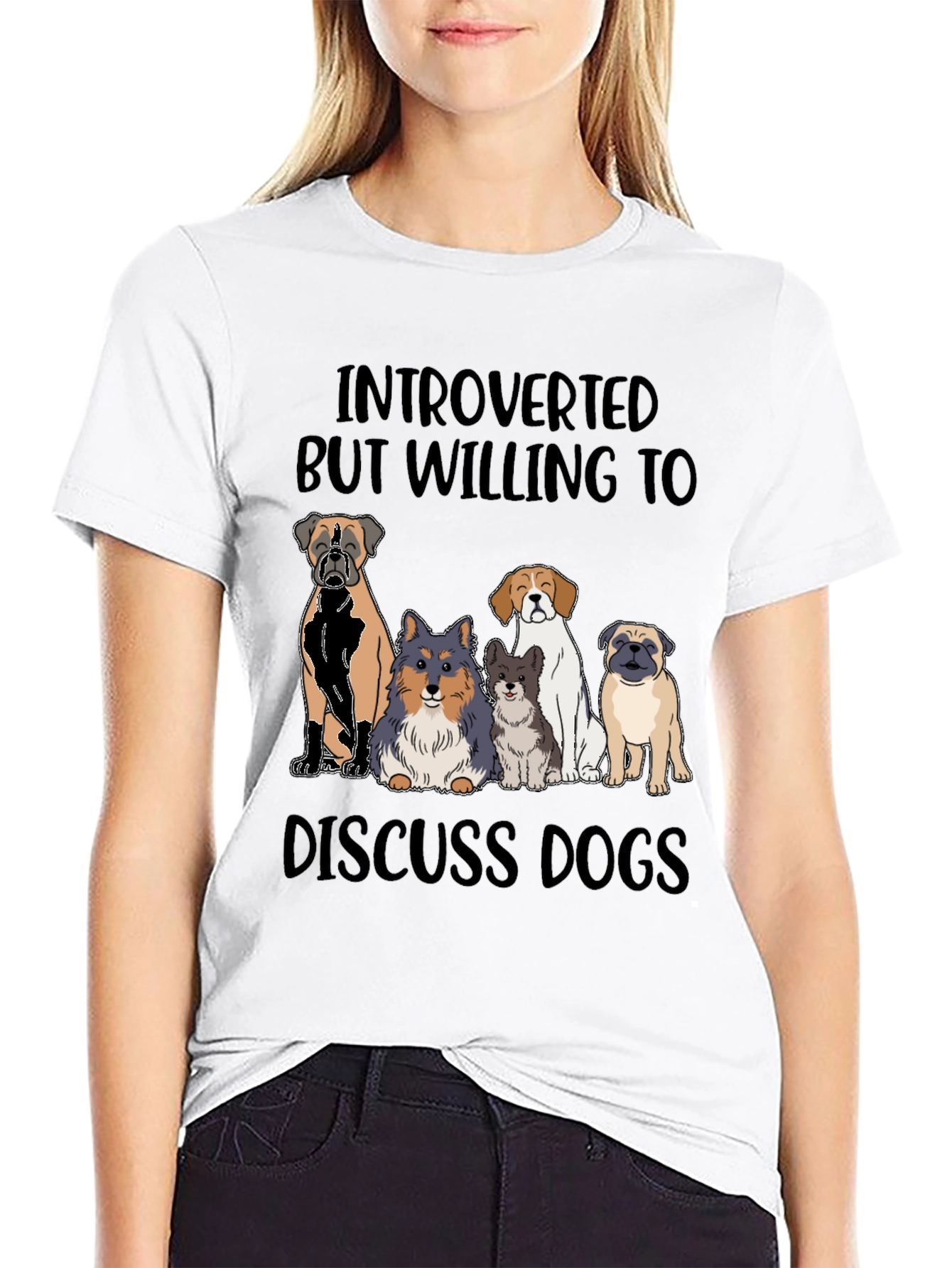 Introverted Dog Lover Tee