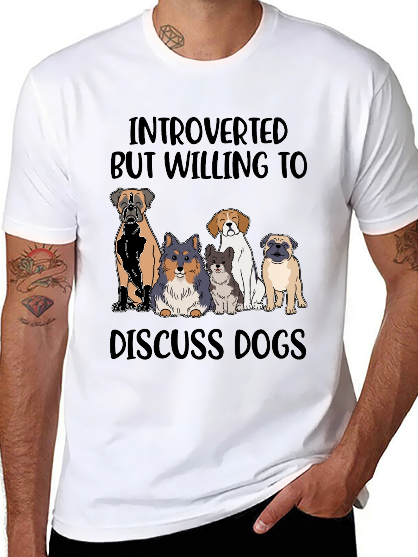 Introverted Dog Lover Tee