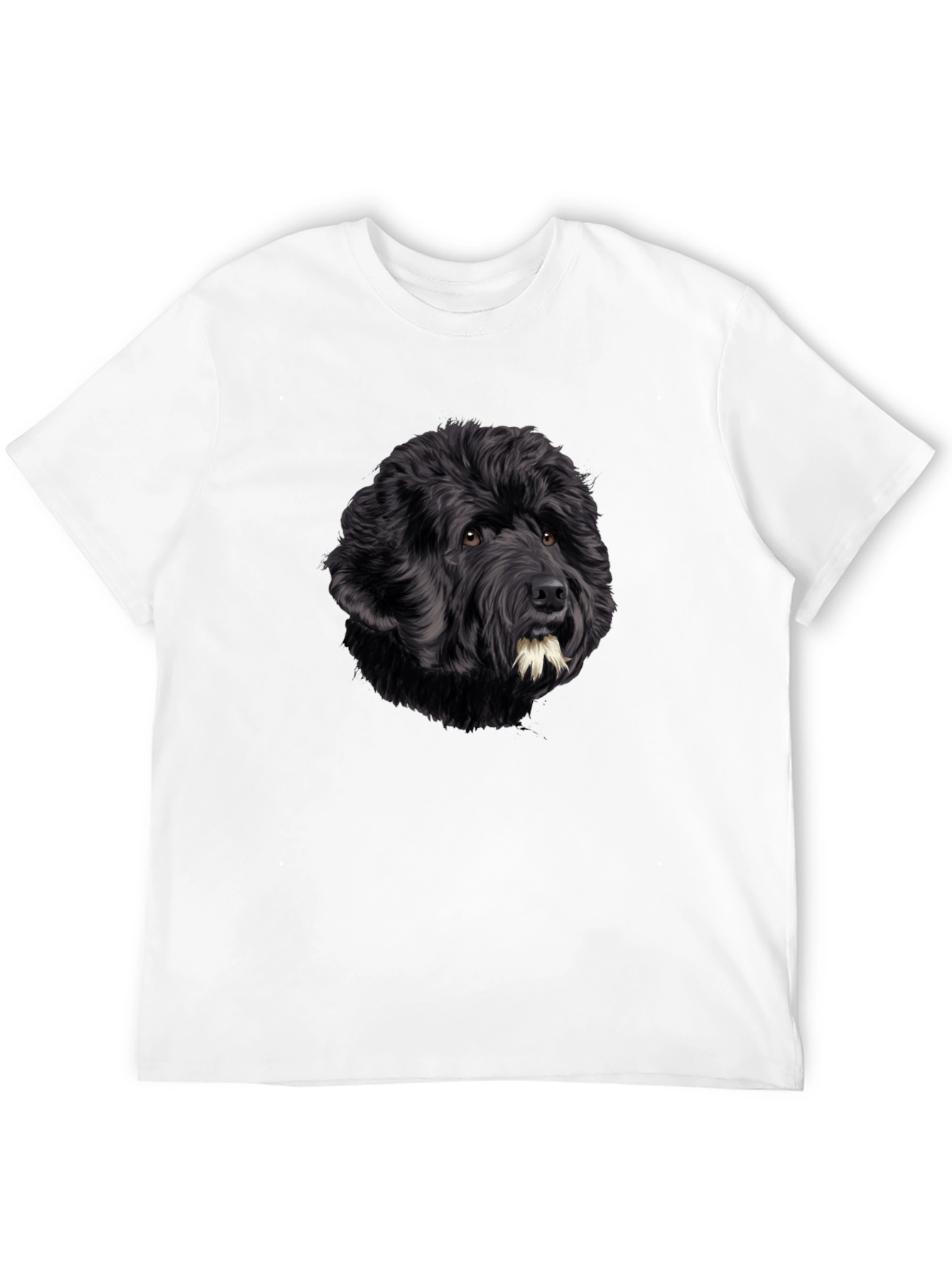 Black Dog Portrait Graphic T-Shirt