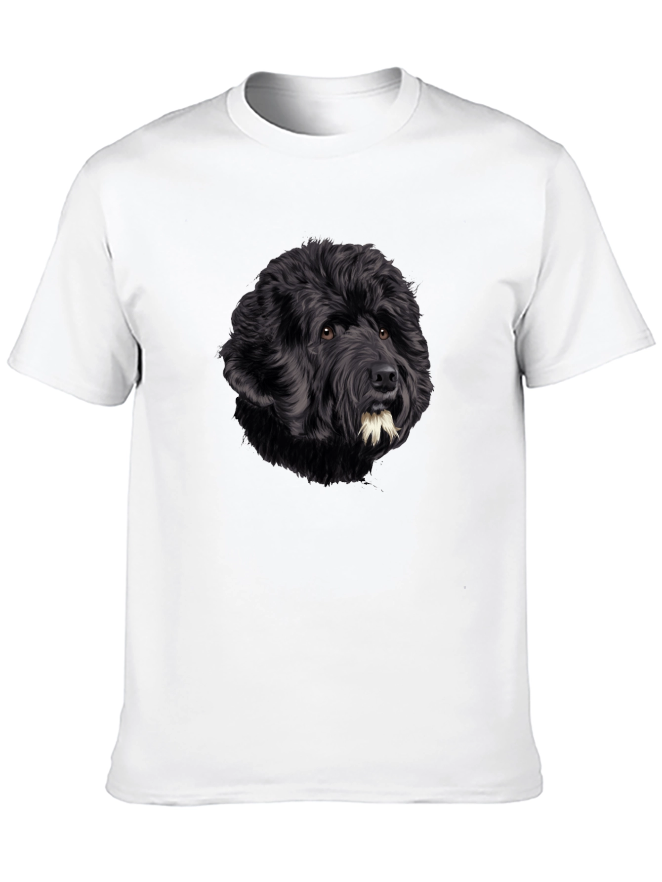 Black Dog Portrait Graphic T-Shirt