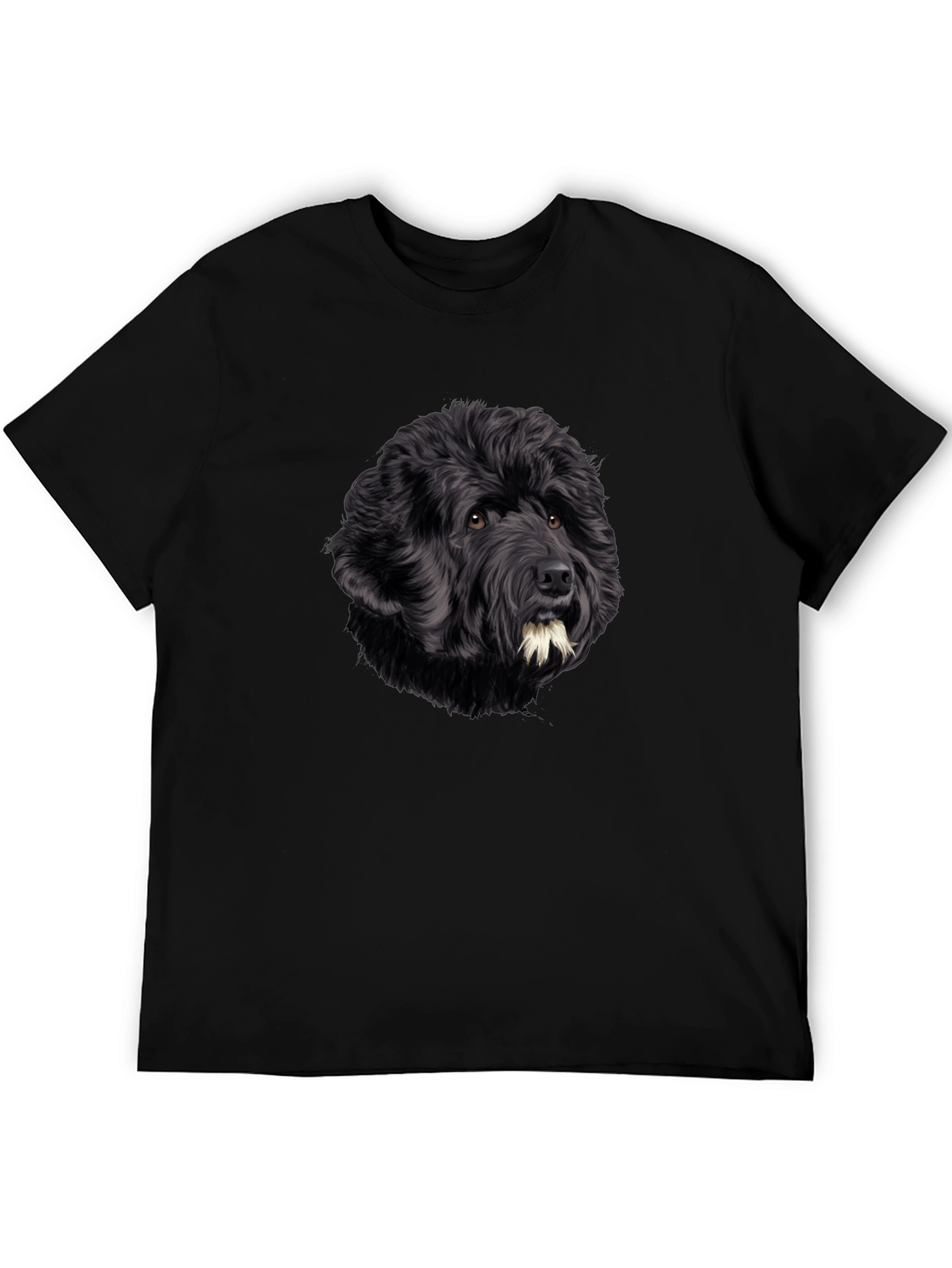 Black Dog Portrait Graphic T-Shirt