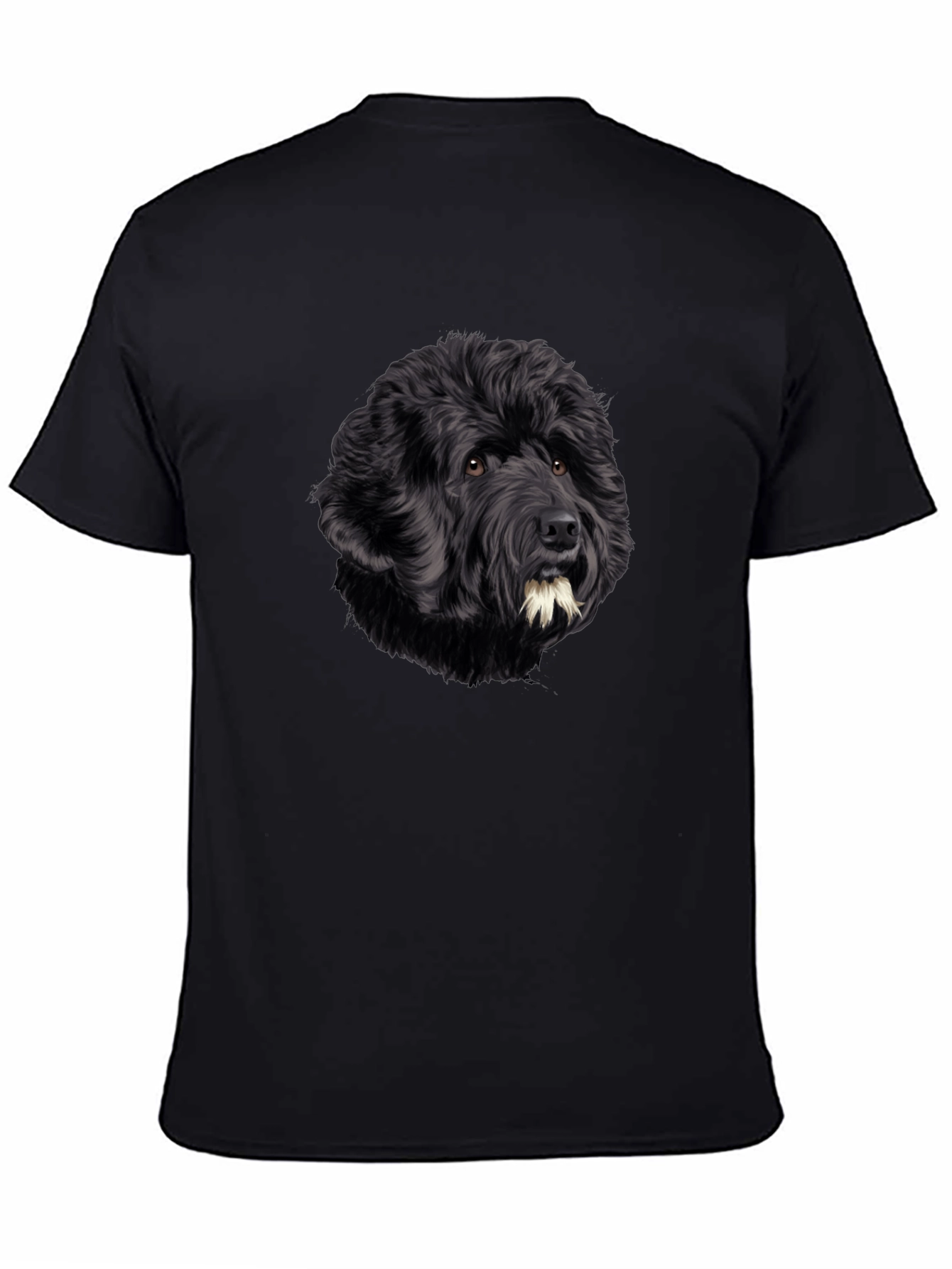Black Dog Portrait Graphic T-Shirt