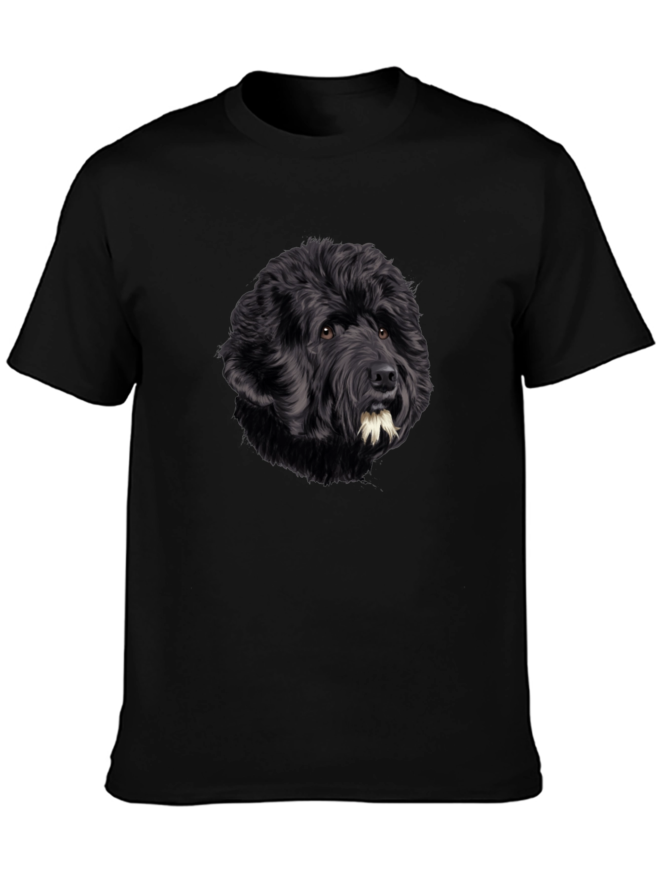 Black Dog Portrait Graphic T-Shirt