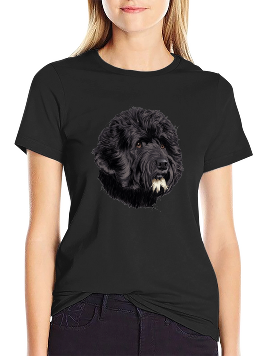 Black Dog Portrait Graphic T-Shirt