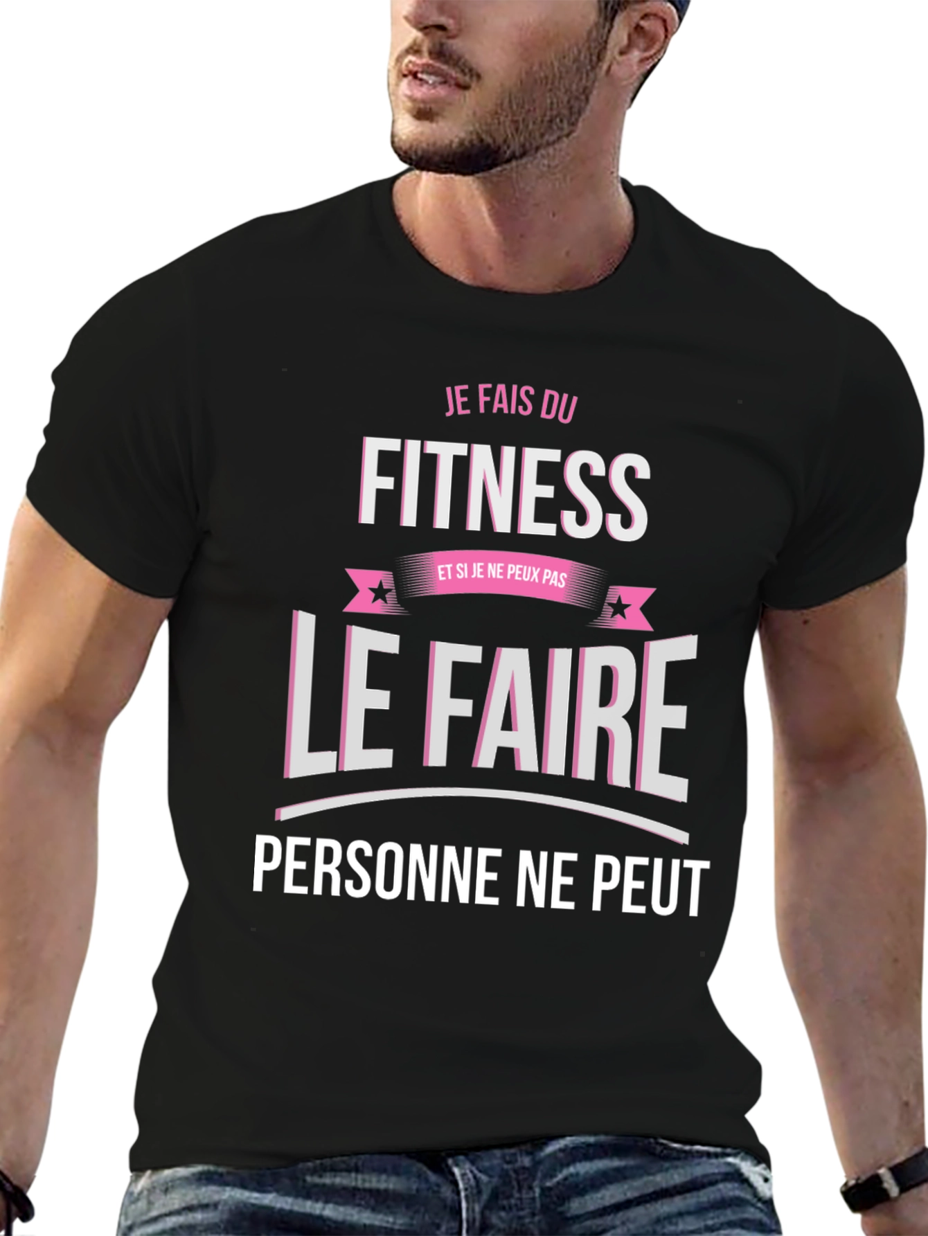 Fitness Motivation T-Shirt - Je Fais Du Fitness