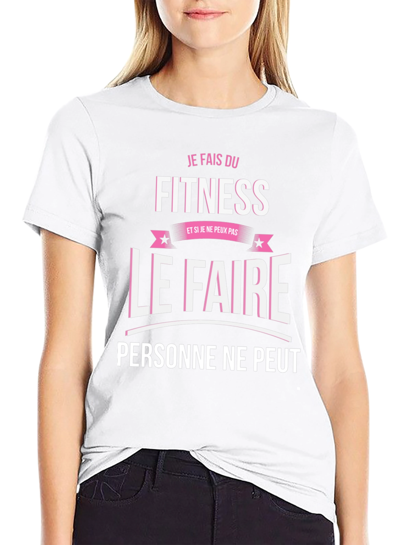 Fitness Motivation T-Shirt - Je Fais Du Fitness