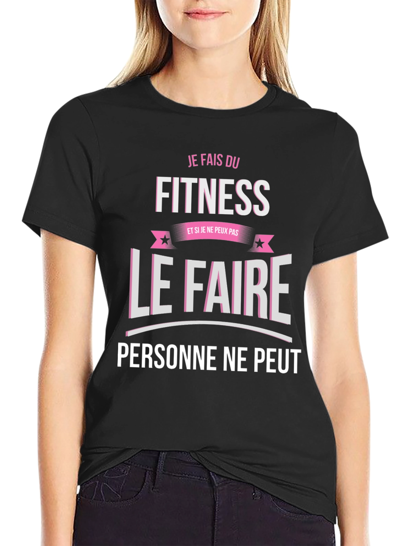 Fitness Motivation T-Shirt - Je Fais Du Fitness