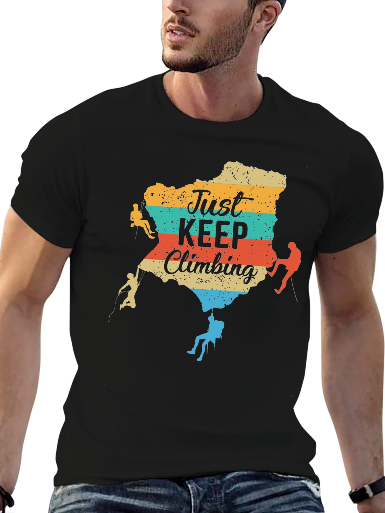Just Keep Climbing T-Shirt - Adventure Tee