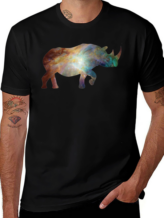 Galaxy Rhino Graphic Tee - Unique & Stylish