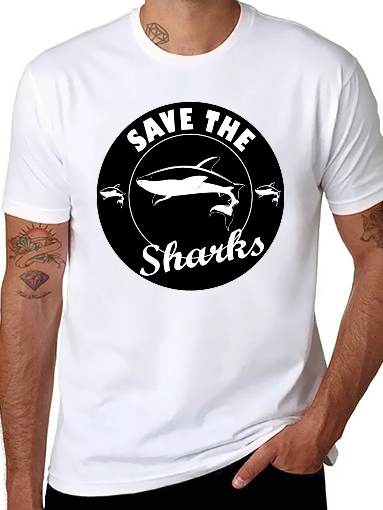 Save the Sharks Graphic Tee