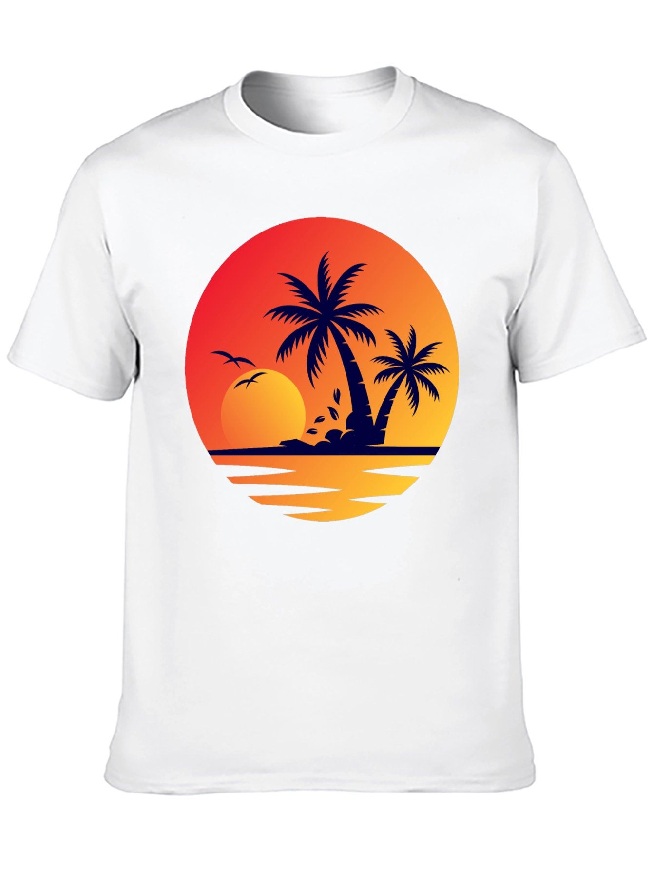 Sunset Palm Tree Graphic Tee