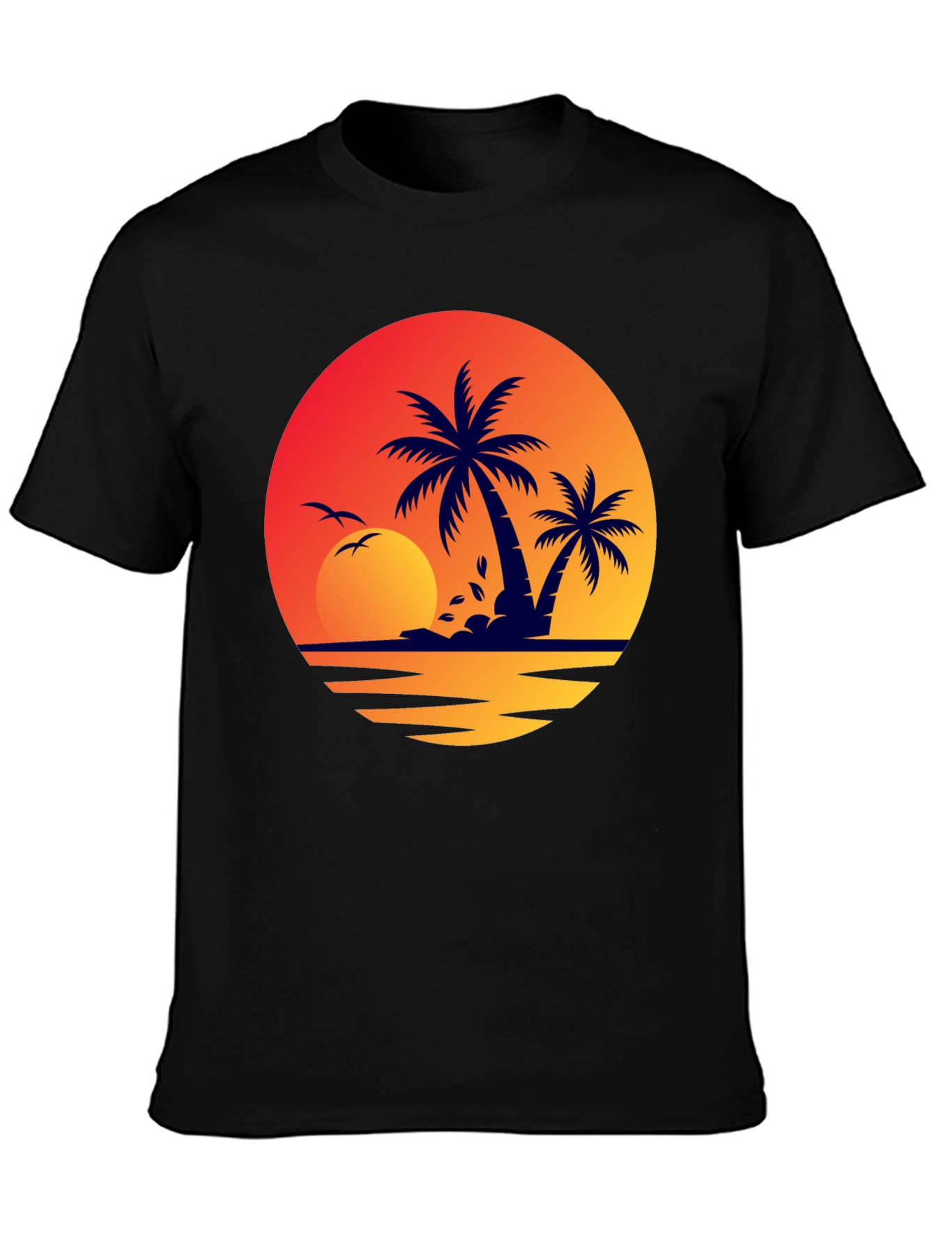 Sunset Palm Tree Graphic Tee