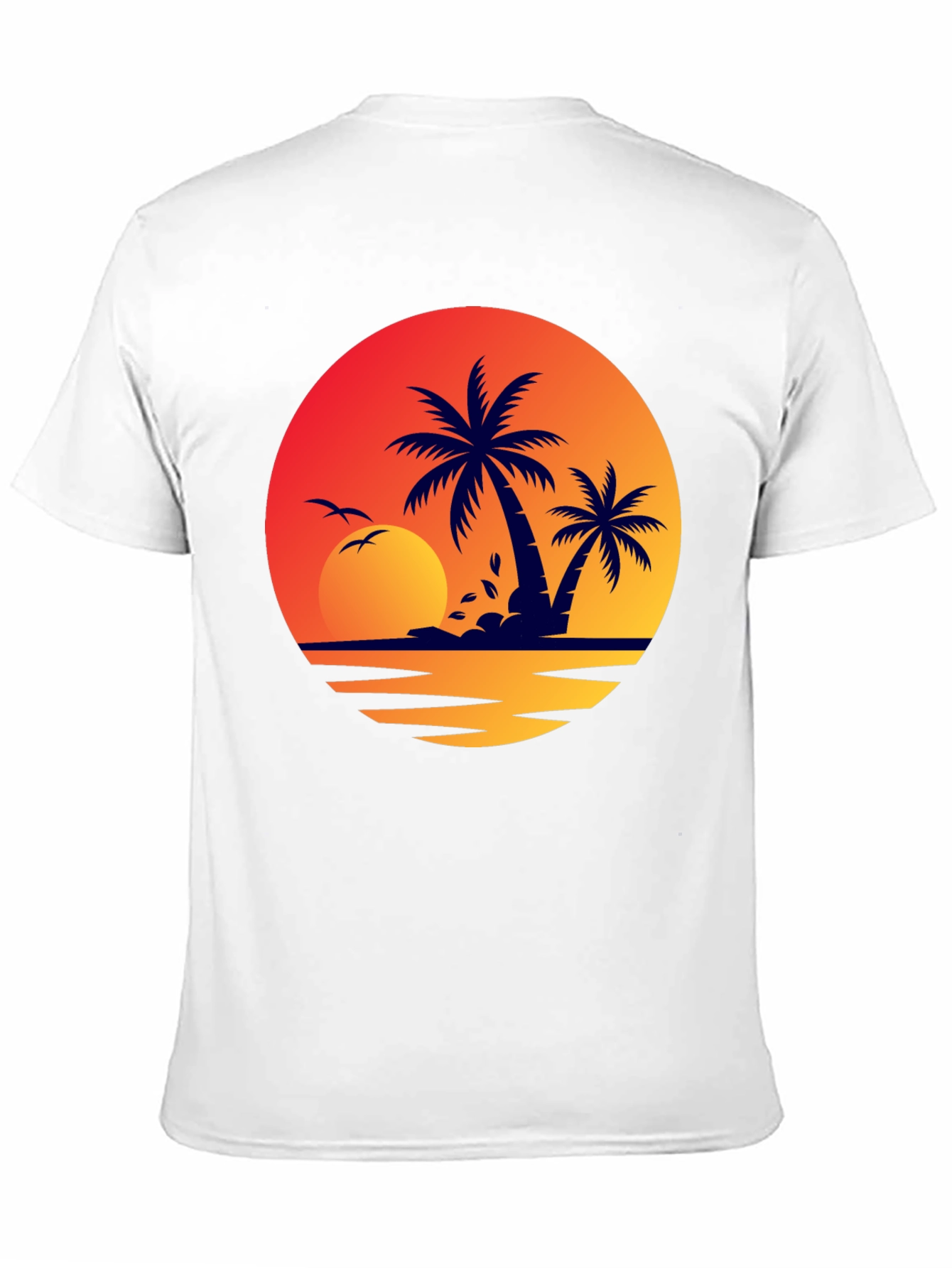 Sunset Palm Tree Graphic Tee
