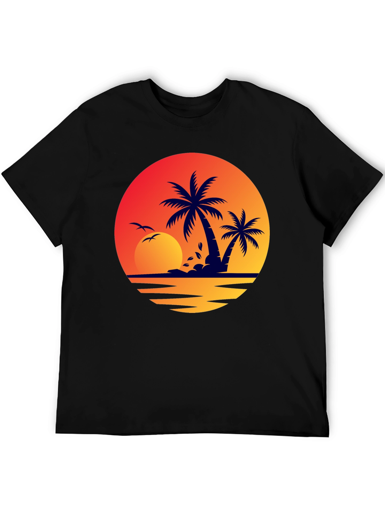 Sunset Palm Tree Graphic Tee