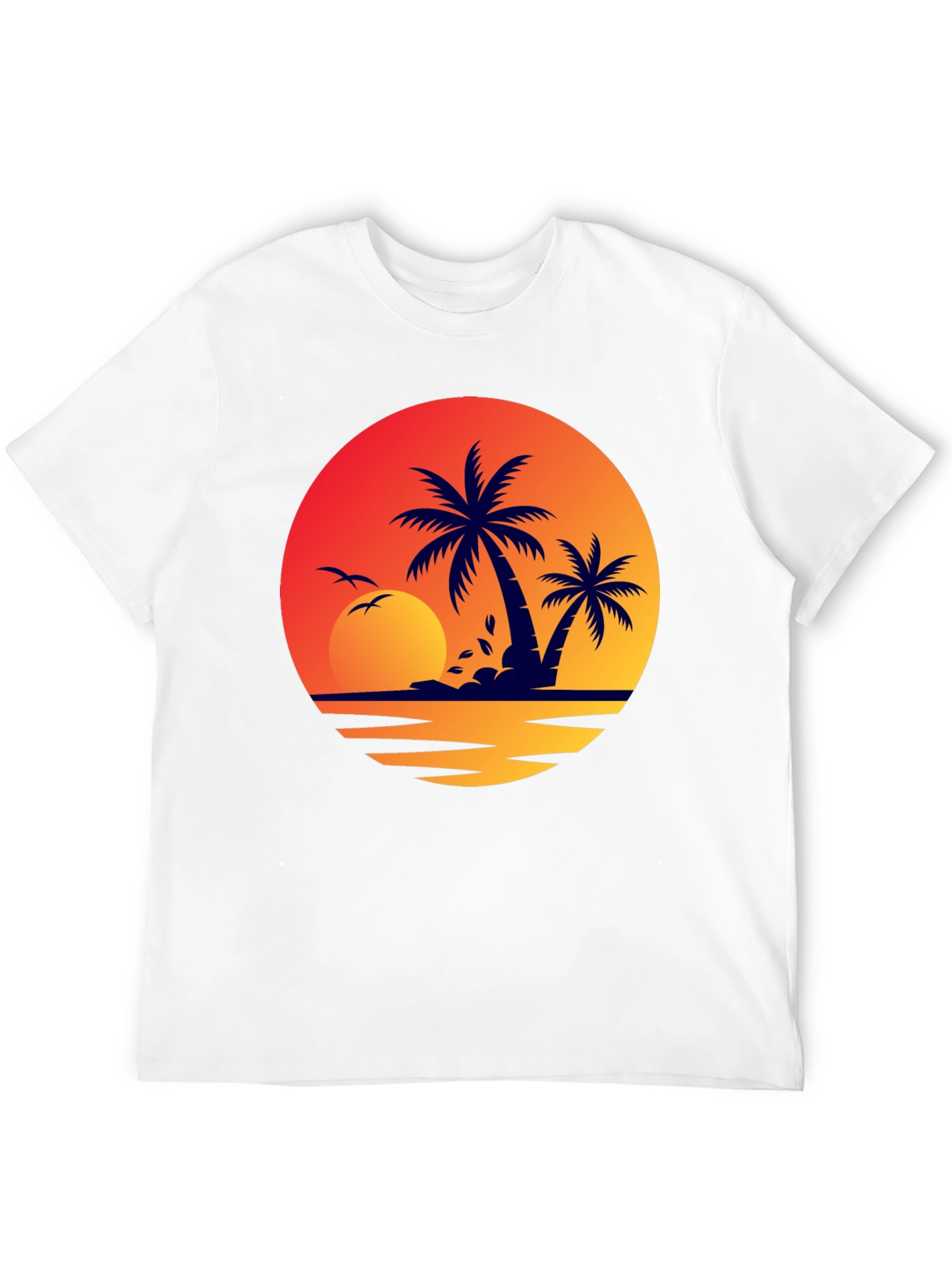 Sunset Palm Tree Graphic Tee