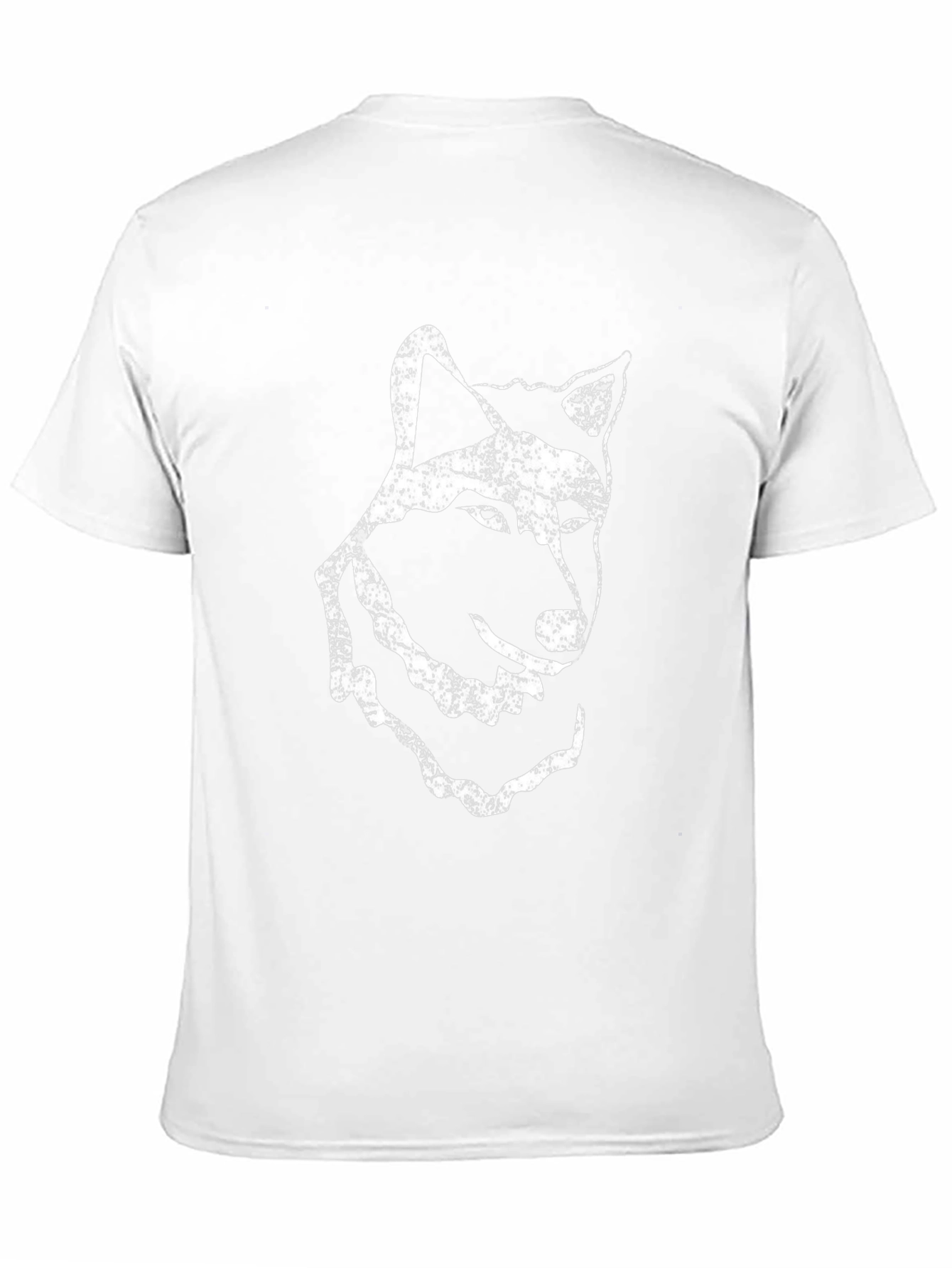 Distressed Wolf Graphic T-Shirt - Black