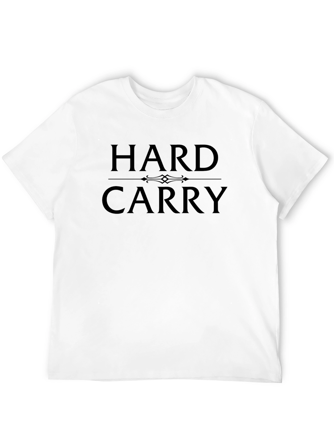 Hard Carry Graphic Tee - Black Cotton Casual T-Shirt