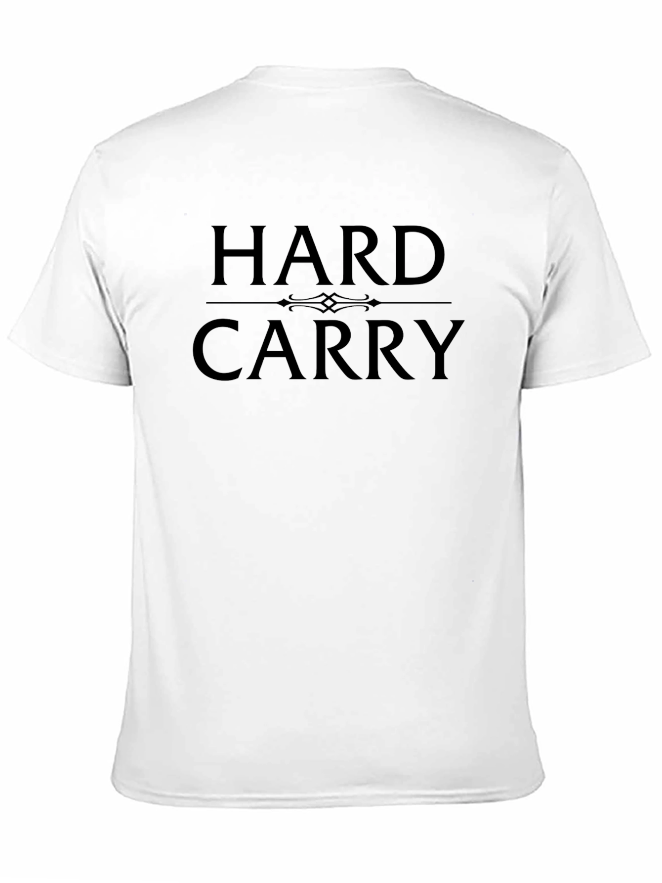 Hard Carry Graphic Tee - Black Cotton Casual T-Shirt