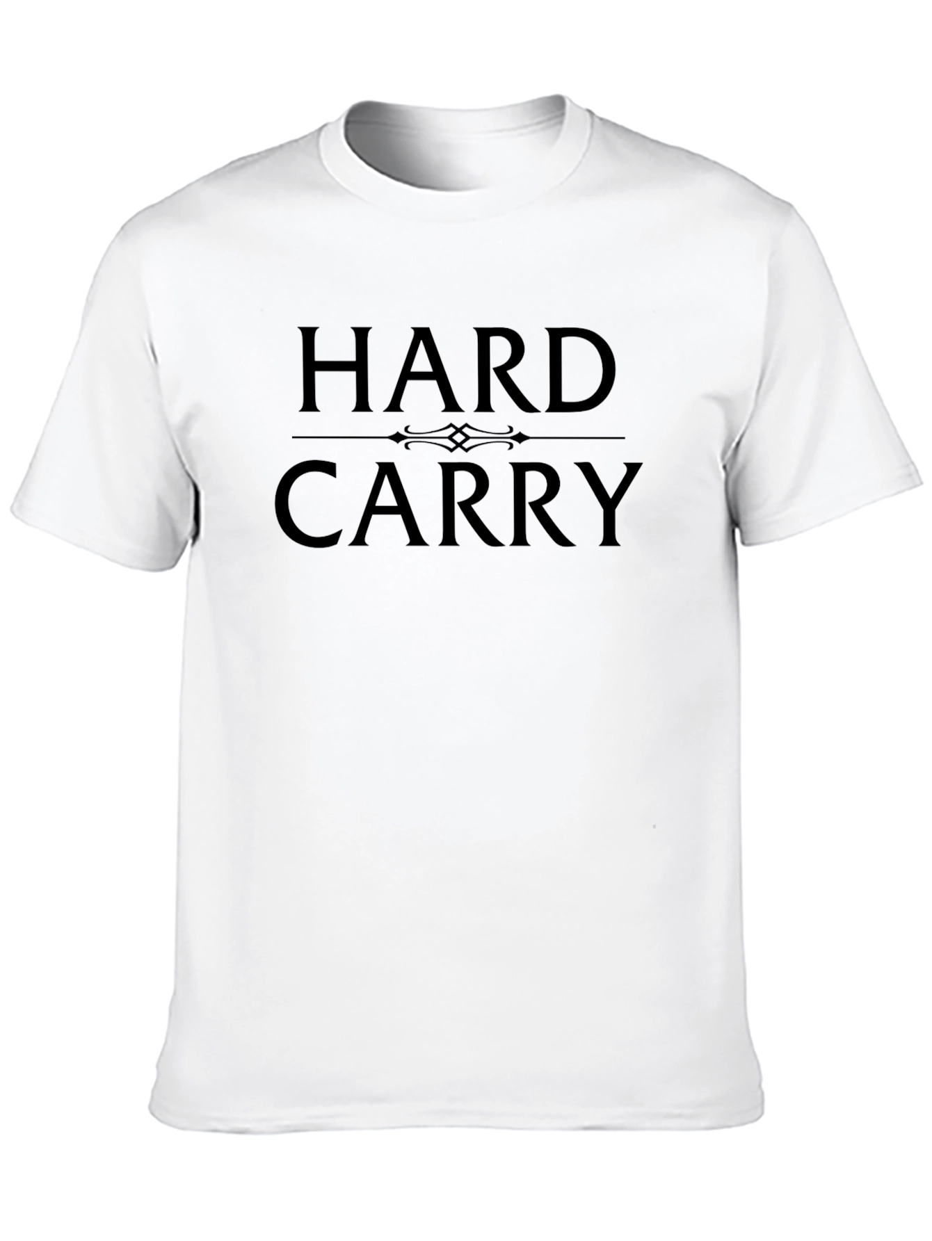 Hard Carry Graphic Tee - Black Cotton Casual T-Shirt