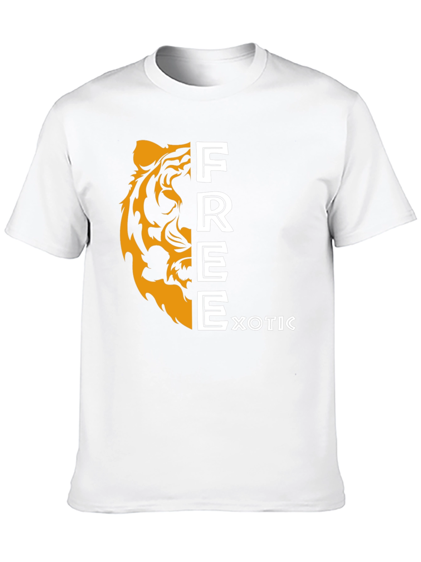 Exotic Free Tiger Graphic T-Shirt - Black