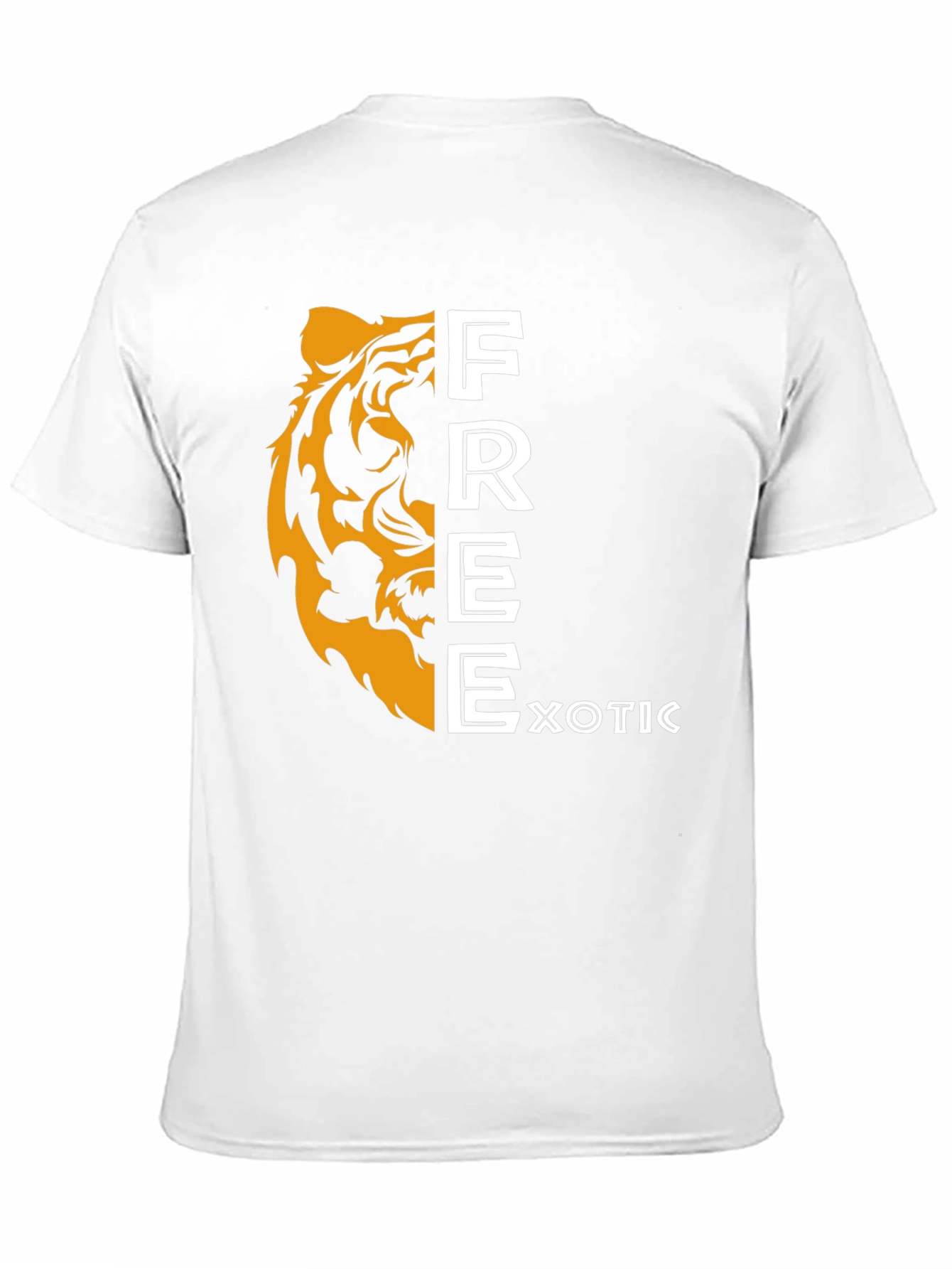 Exotic Free Tiger Graphic T-Shirt - Black