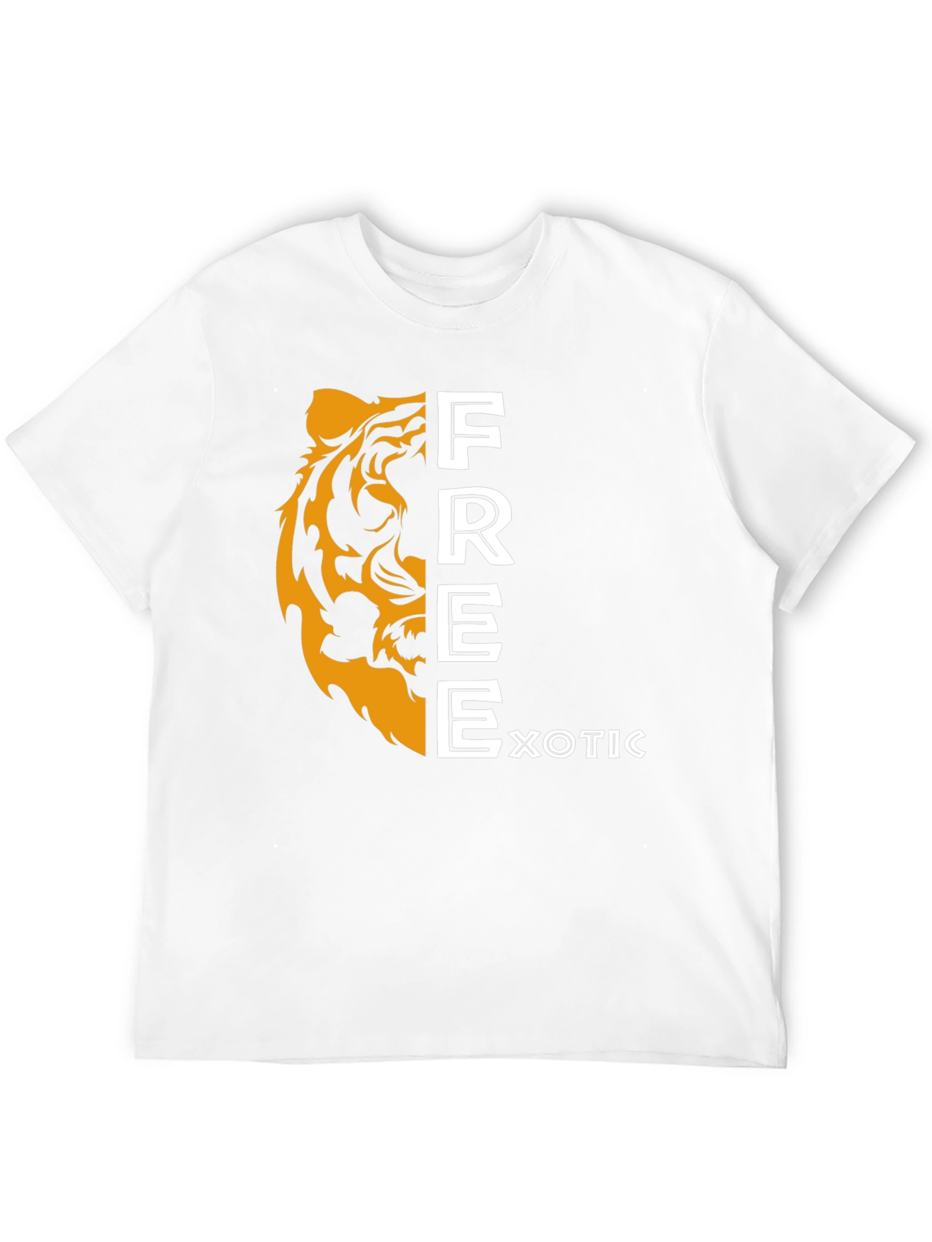 Exotic Free Tiger Graphic T-Shirt - Black