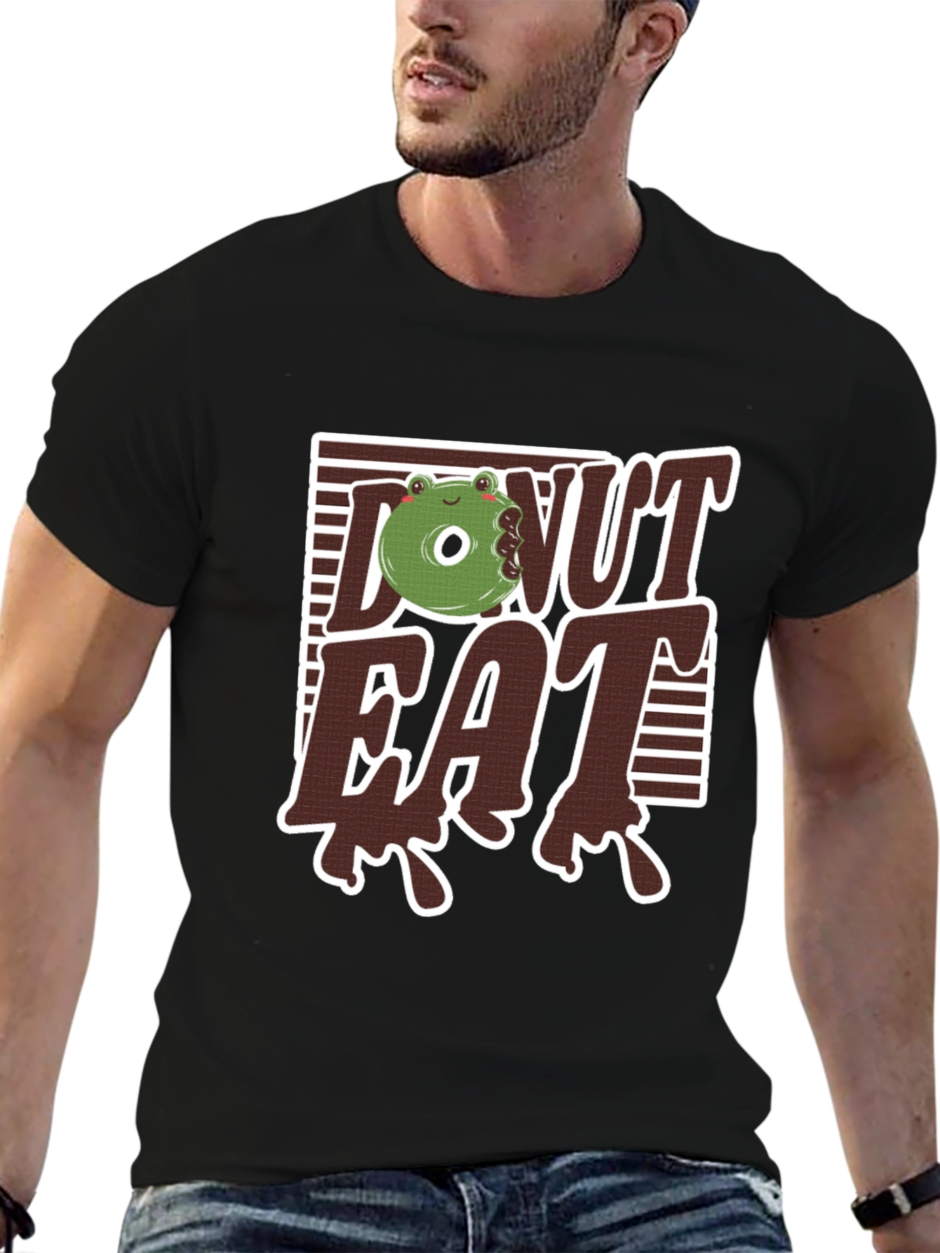 Donut Eat Graphic T-Shirt - Funny Foodie Tee