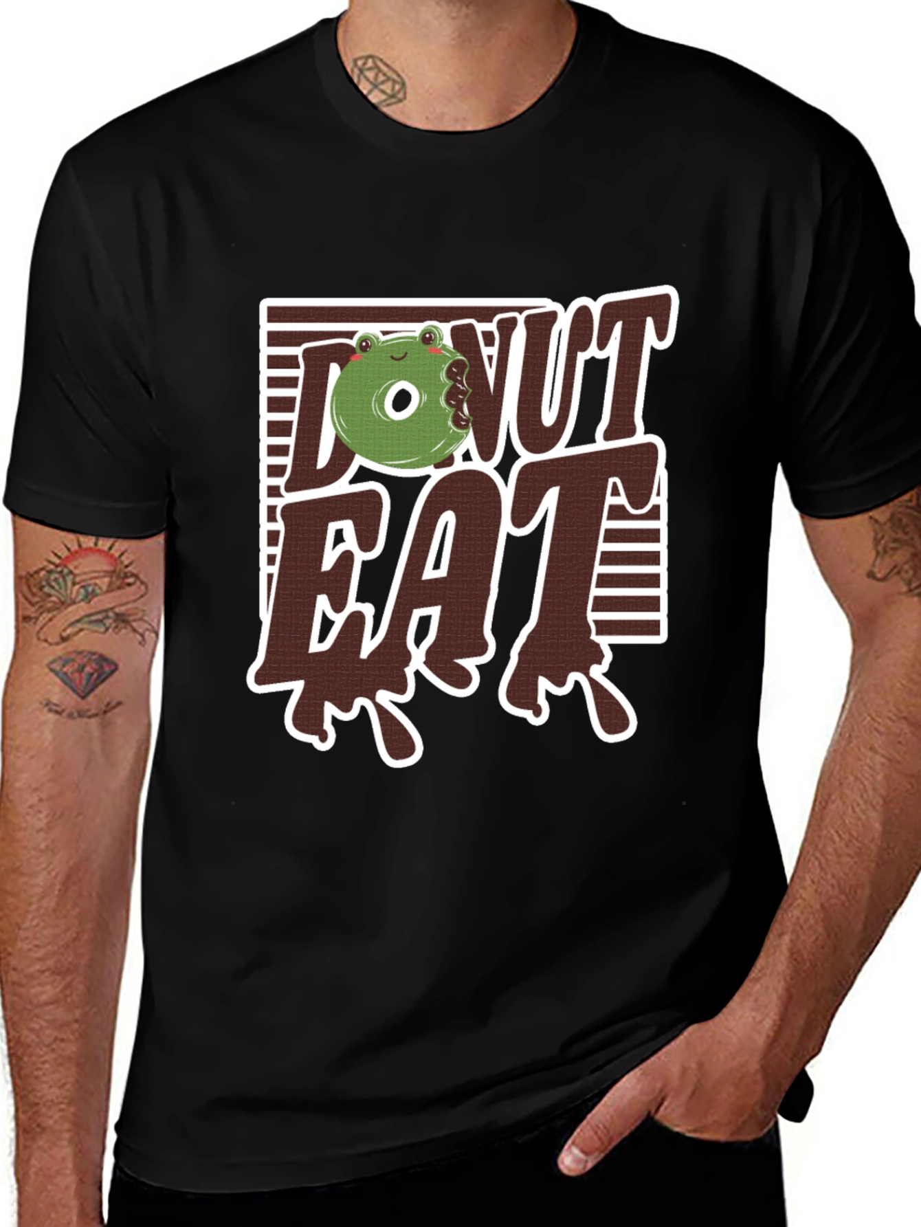 Donut Eat Graphic T-Shirt - Funny Foodie Tee