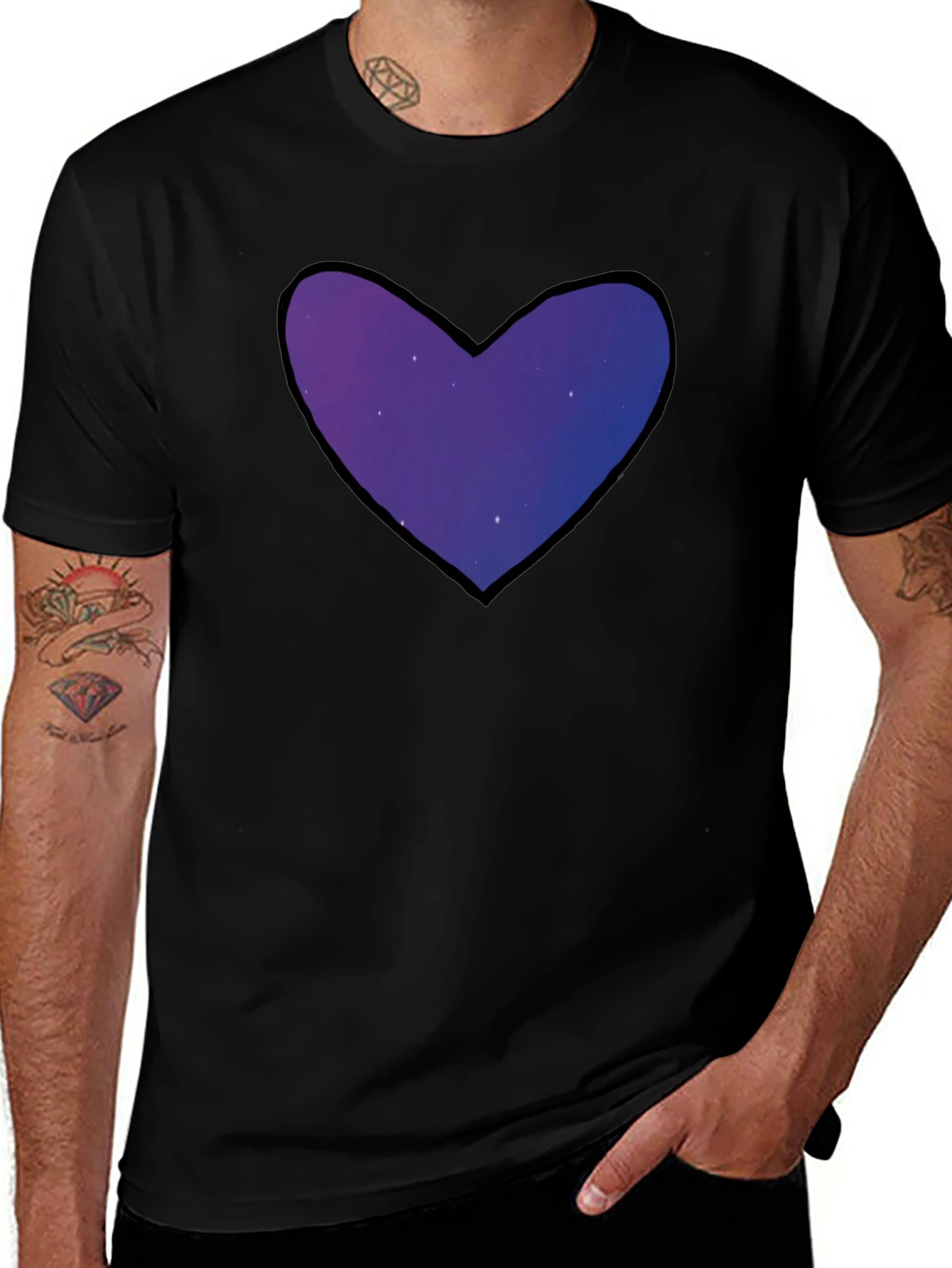 Galaxy Heart T-Shirt - Stylish & Unique