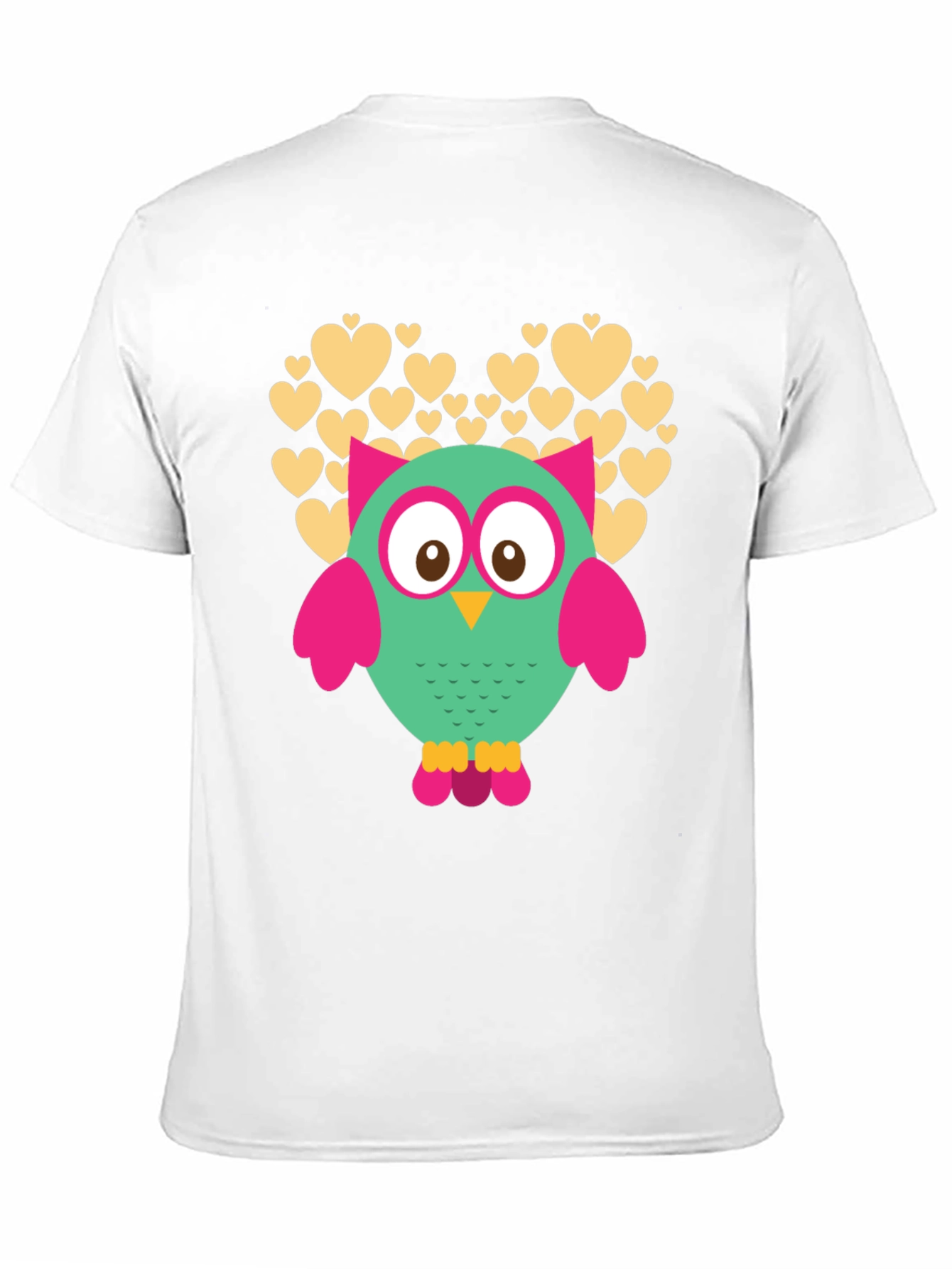 Owl Heart Graphic Black T-Shirt