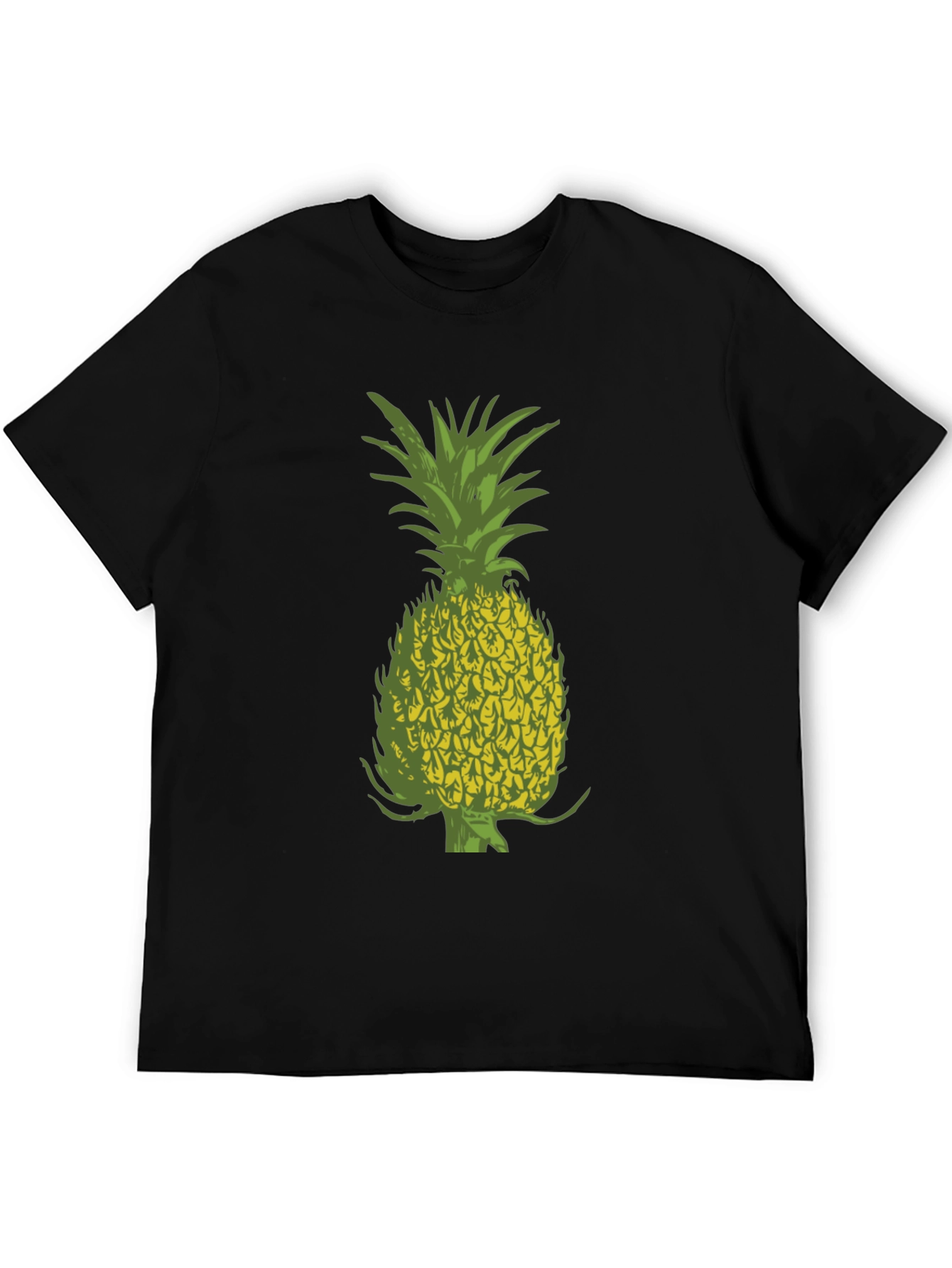 Pineapple Graphic Black Tee